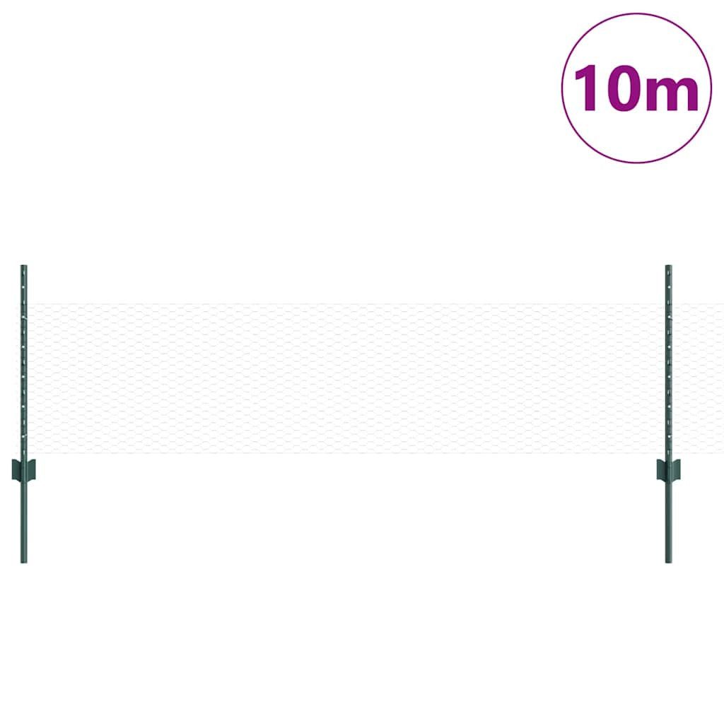 vidaXL Gartenzaun Zaun mit Pfosten Grün günstig online kaufen