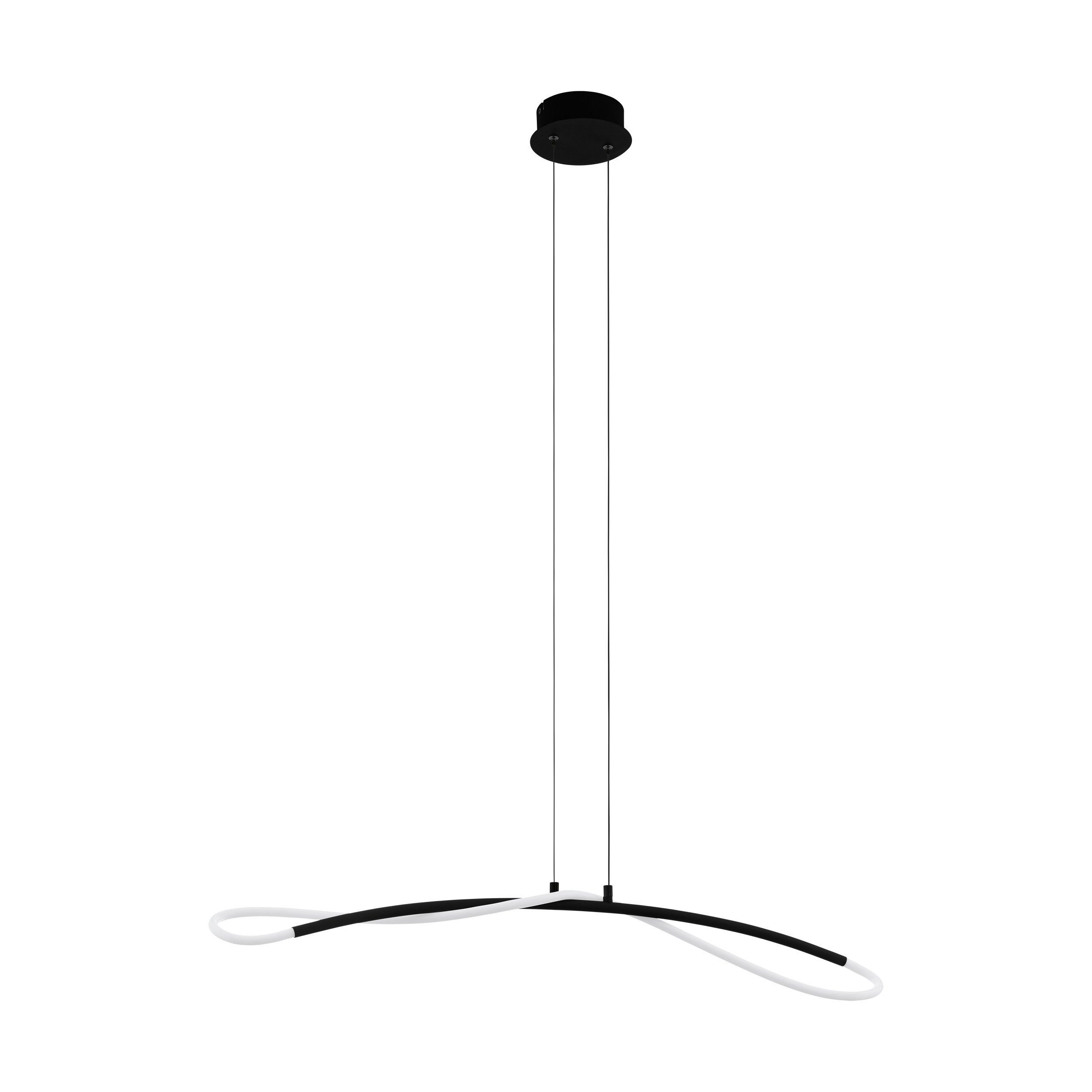 EGLO LED-Hängeleuchte Egidonella, Leuchtmittel inklusive, Hängelampe aus Stahl und Kunststoff, Wohnzimmerlampe, 90 cm