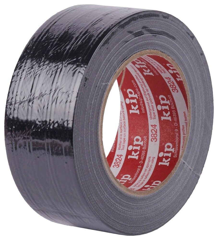 Kip® Klebeband kip® 3824 Gewebeband schwarz 50,0 mm x 50,0 m 1 St.