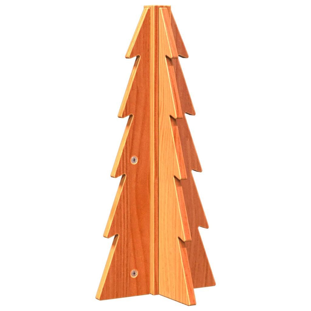 vidaXL Künstlicher Weihnachtsbaum Weihnachtsbaum Holz zum Schmücken 49 cm Massivholz Kiefer
