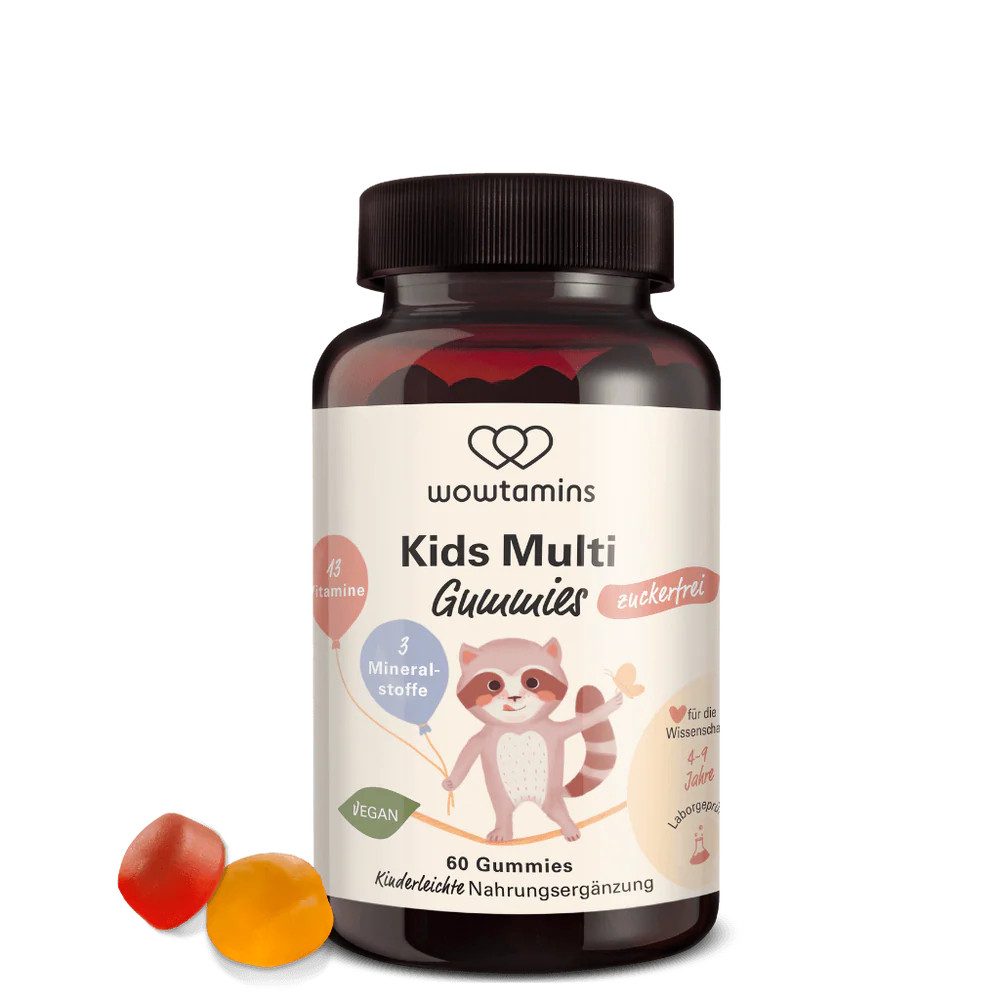 wowtamins Kids Multi Gummies (zuckerfrei) Bonbons