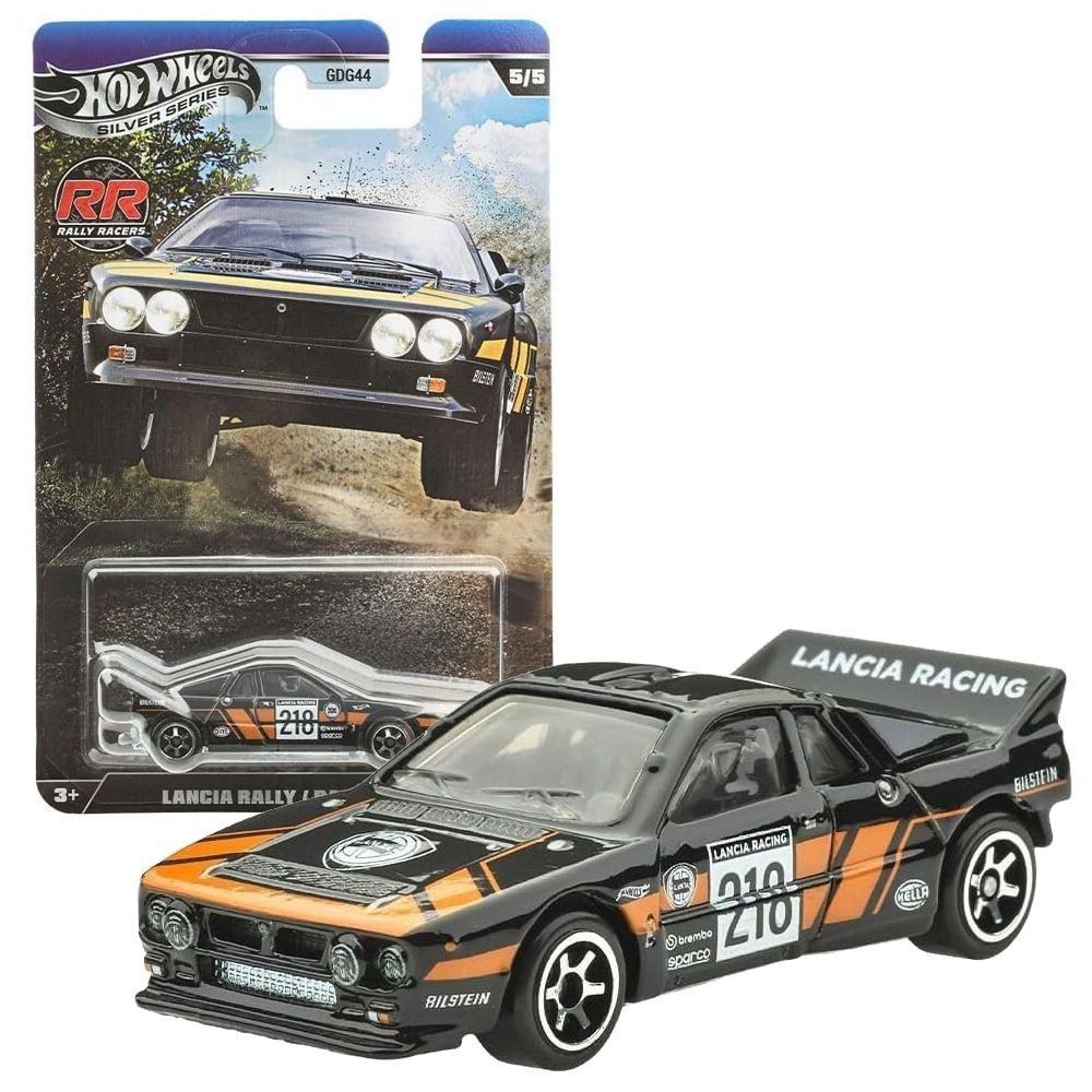 Hot Wheels Spielzeug-Rennwagen Lancia Rallye 037 JNF48 Hot Wheels Silver Series Rally Racers