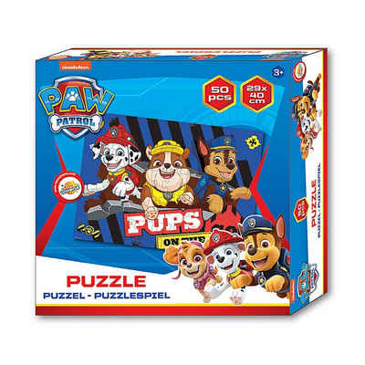 PAW PATROL Puzzle PUPS ON THE GO, 50 Puzzleteile, Kinderpuzzle ab 3 Jahre