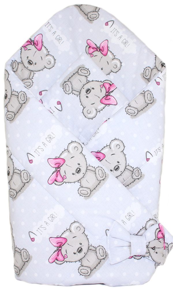 Einschlagdecke Baby Hörnchen Steckkissen Einschlagdecke Babydecke Baumwolle