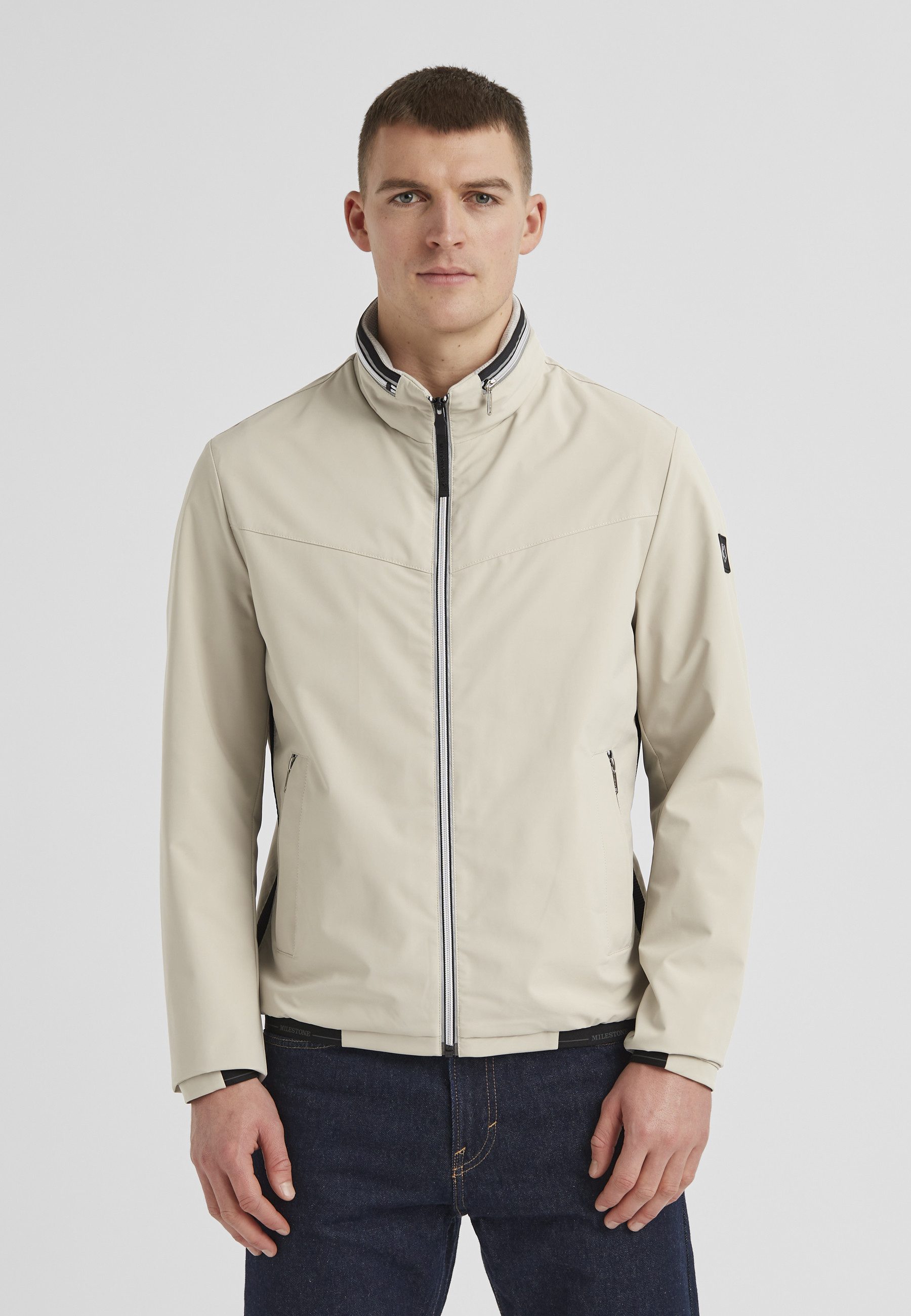 Milestone Blouson MSLivingston Herren Übergangsjacke Jacke sportlich lockere Passform