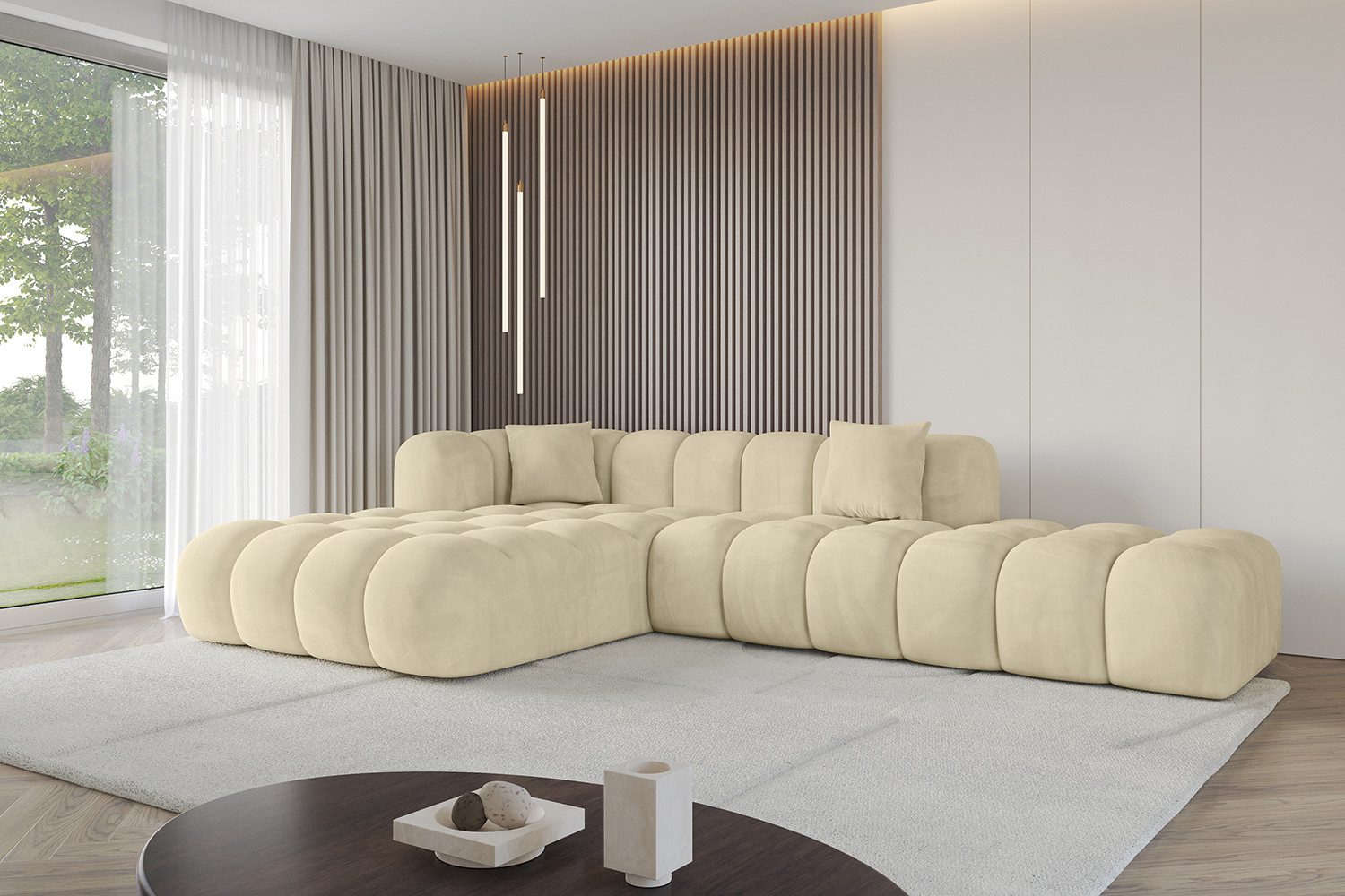 ALTDECOR Ecksofa OLEA-L2, Sofa Praktische Bequeme Funktionsecke Couch L-Form Eckcouch, Corner Sofa U-Form Vielseitige Sofa Wohnlandschaft Wohnzimmer