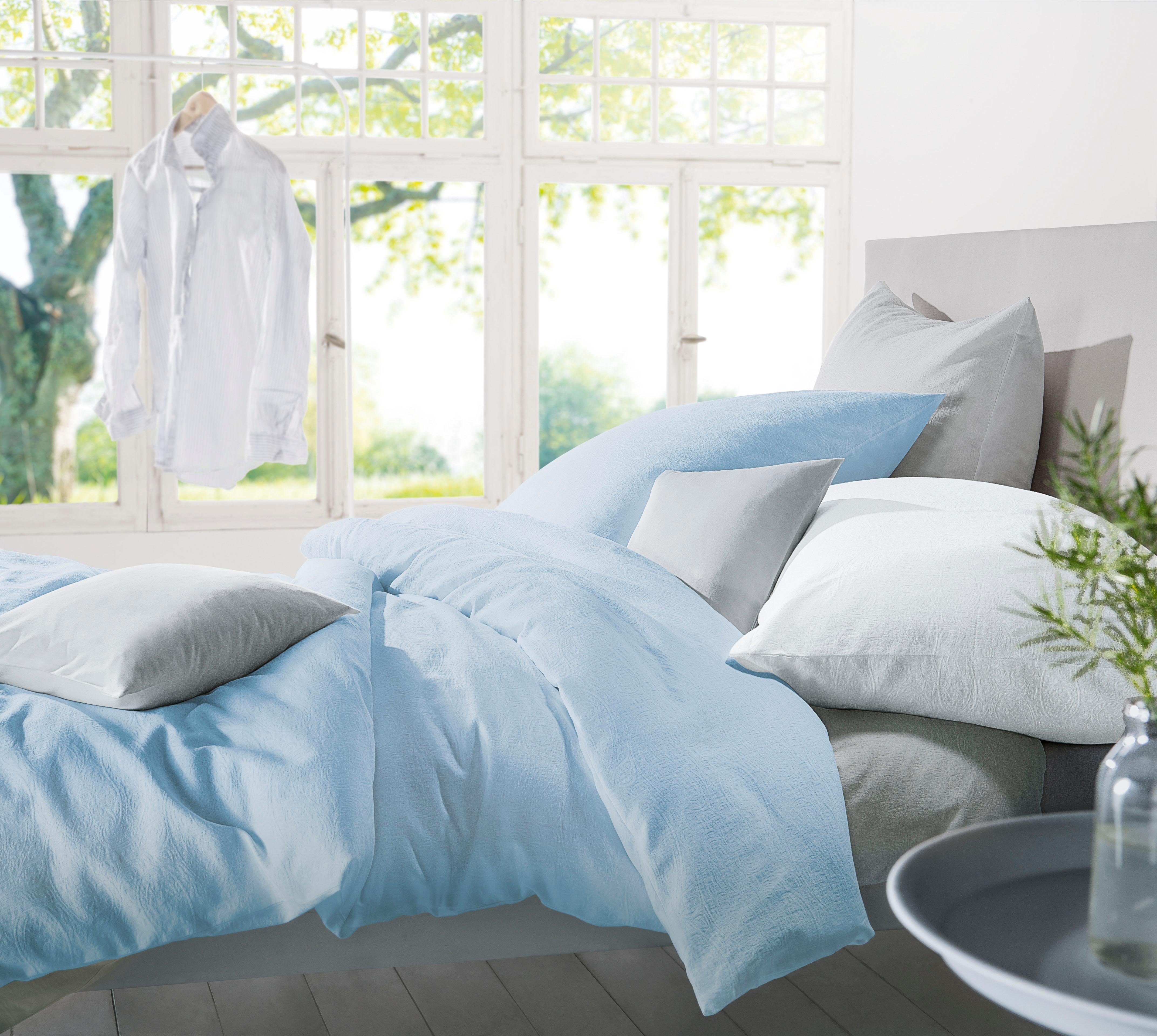 fleuresse Bettwäsche Jade, Mako-Damast, 2 teilig, günstig online kaufen