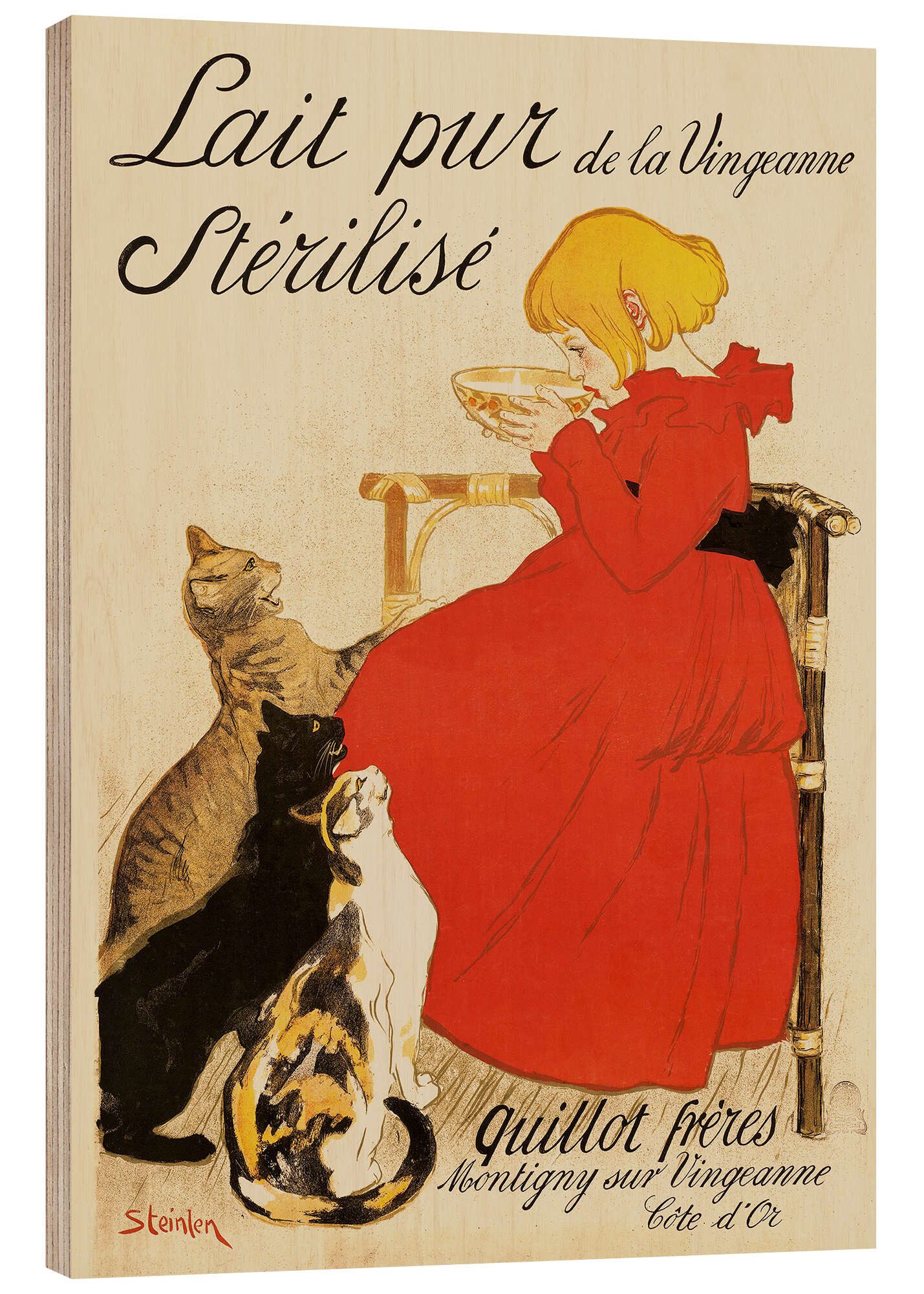 Posterlounge Wandbild Lait pur stérilisé de la Vingeanne, Théophile-Alexandre Steinlen, erhältlich als Poster, Leinwandbild, Wandsticker oder Acrylglasbild