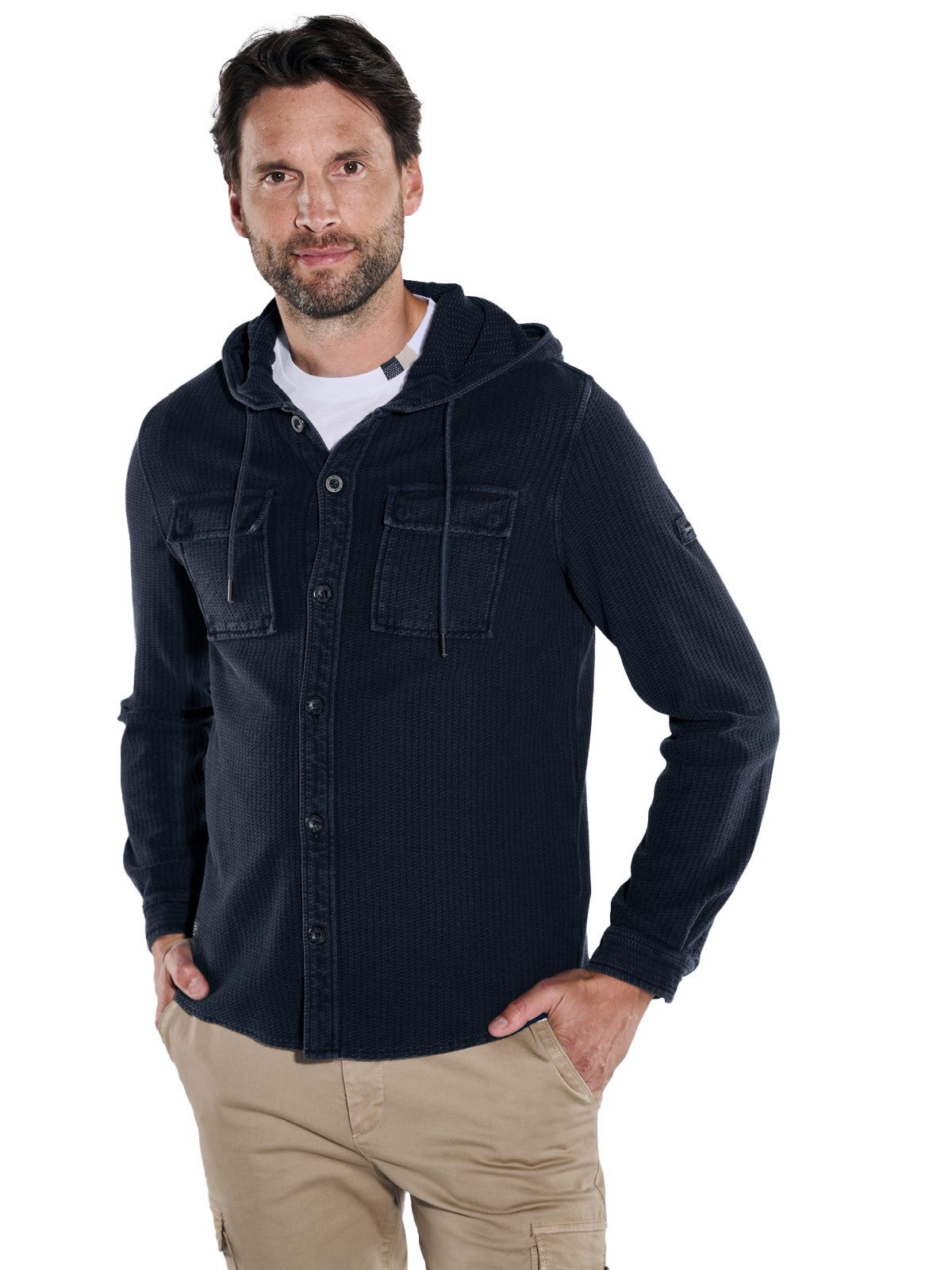 Engbers Herren Cardigan Mit Kapuze - Lässiger Strick Für Jeden Tag
