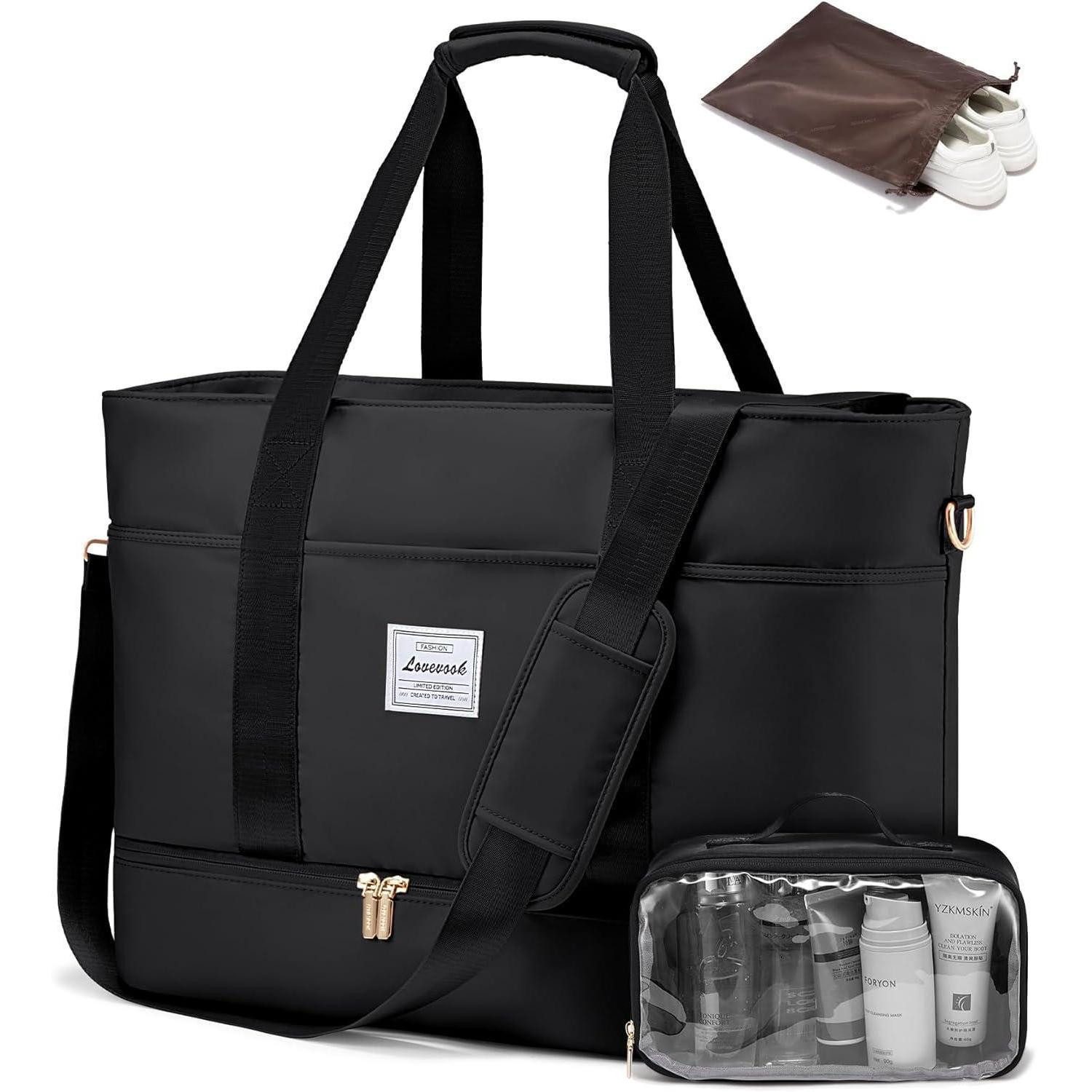 LuxusKollektion Reisetasche Reisetasche Damen Weekender mit Schuhfach, Wass günstig online kaufen