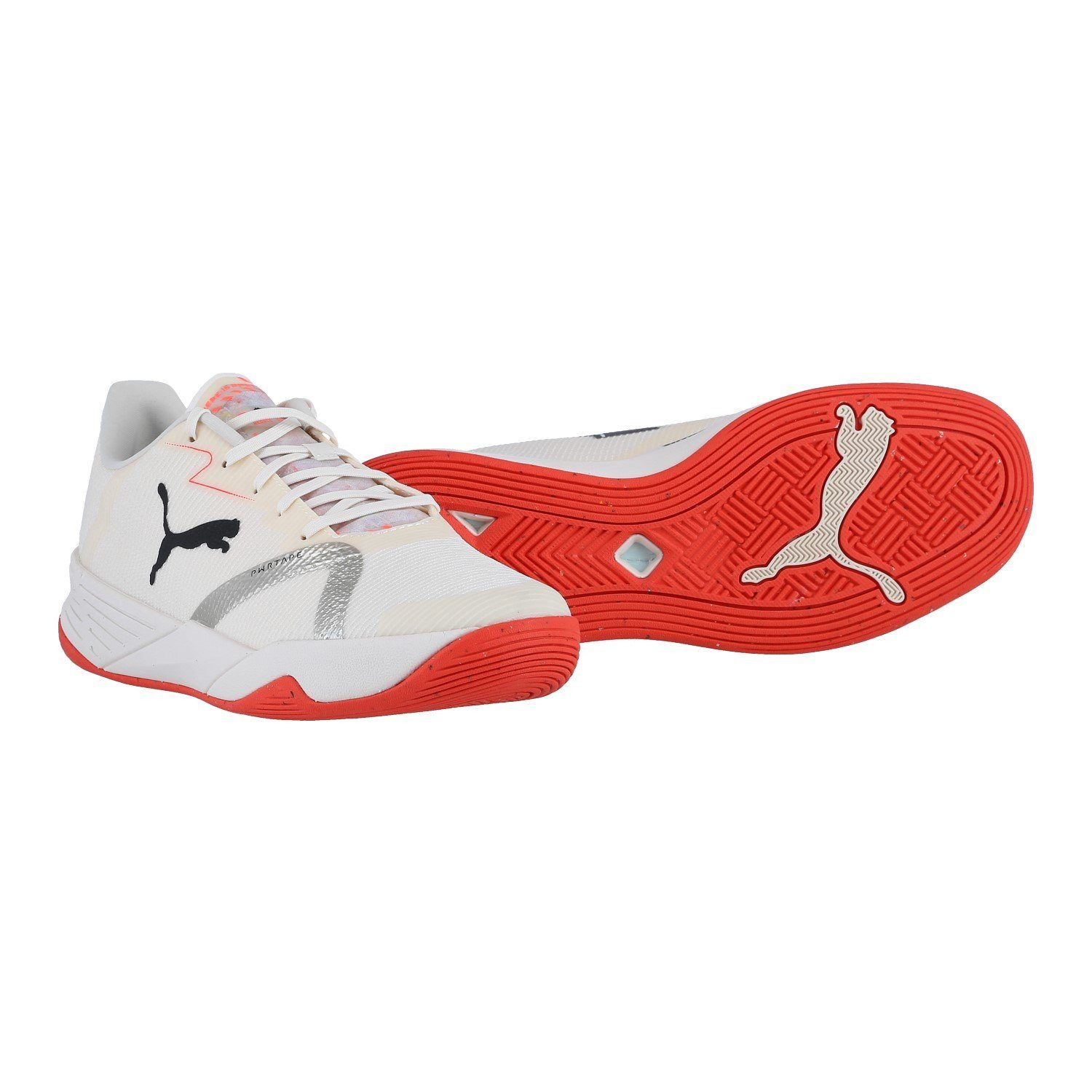 PUMA Hallen-Indoorschuhe Accelerate Turbo Nitro II RE beigeweiss Herren Badmintonschuh