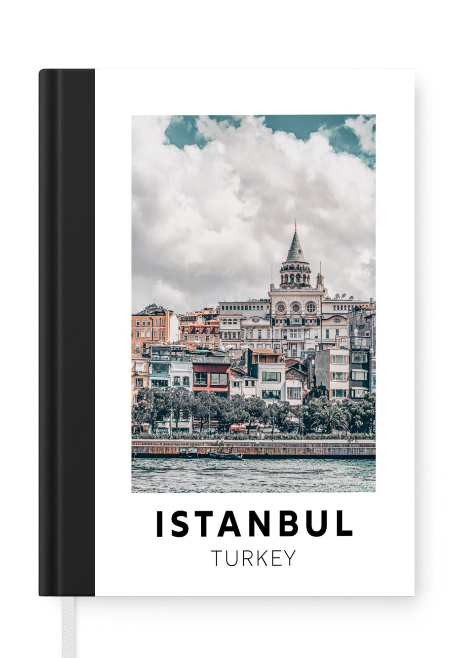 MuchoWow Notizbuch Istanbul - Türkei 98 Seiten, Haushaltsbuch Notizheft, A5, Merkzettel, Wolken, - Journal, Tagebuch