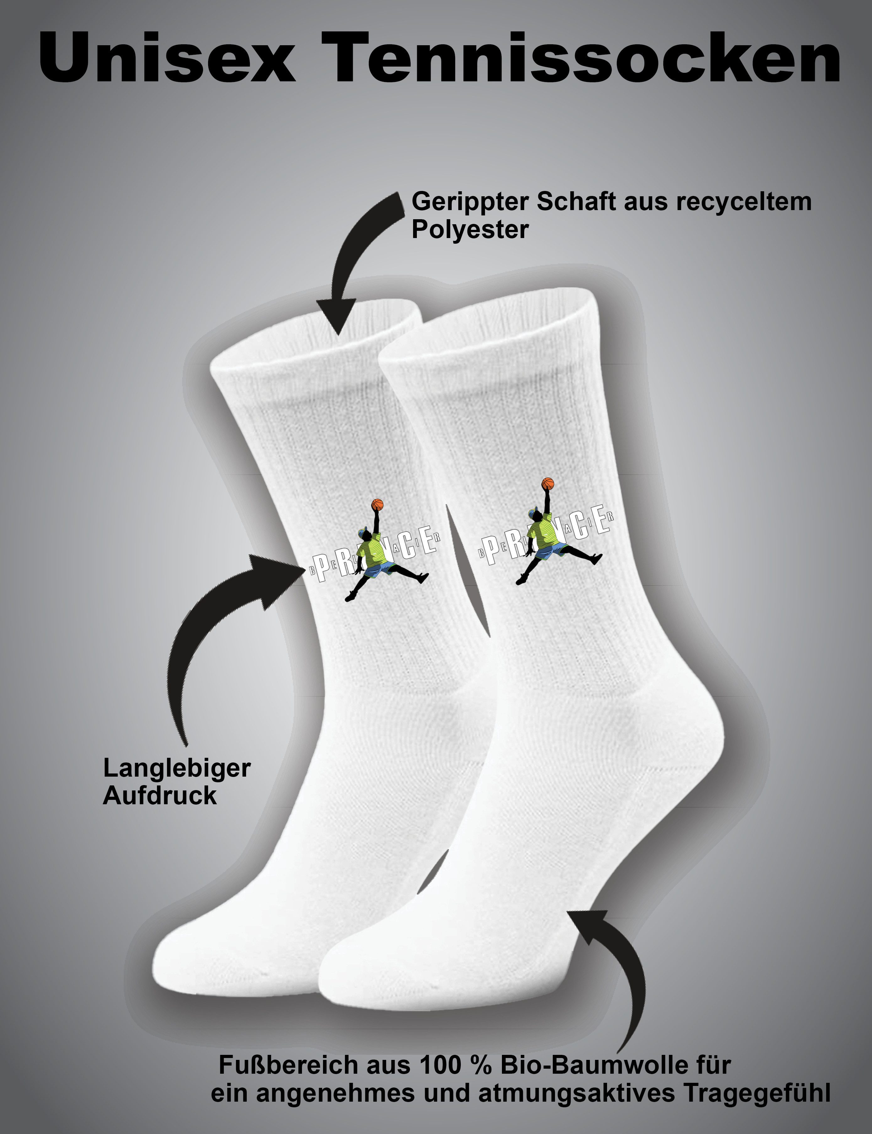 Youth Designz Tennissocken Fresh Prince Unisex Socken Geschenk mit verstärkter Verse und Zehenbereich