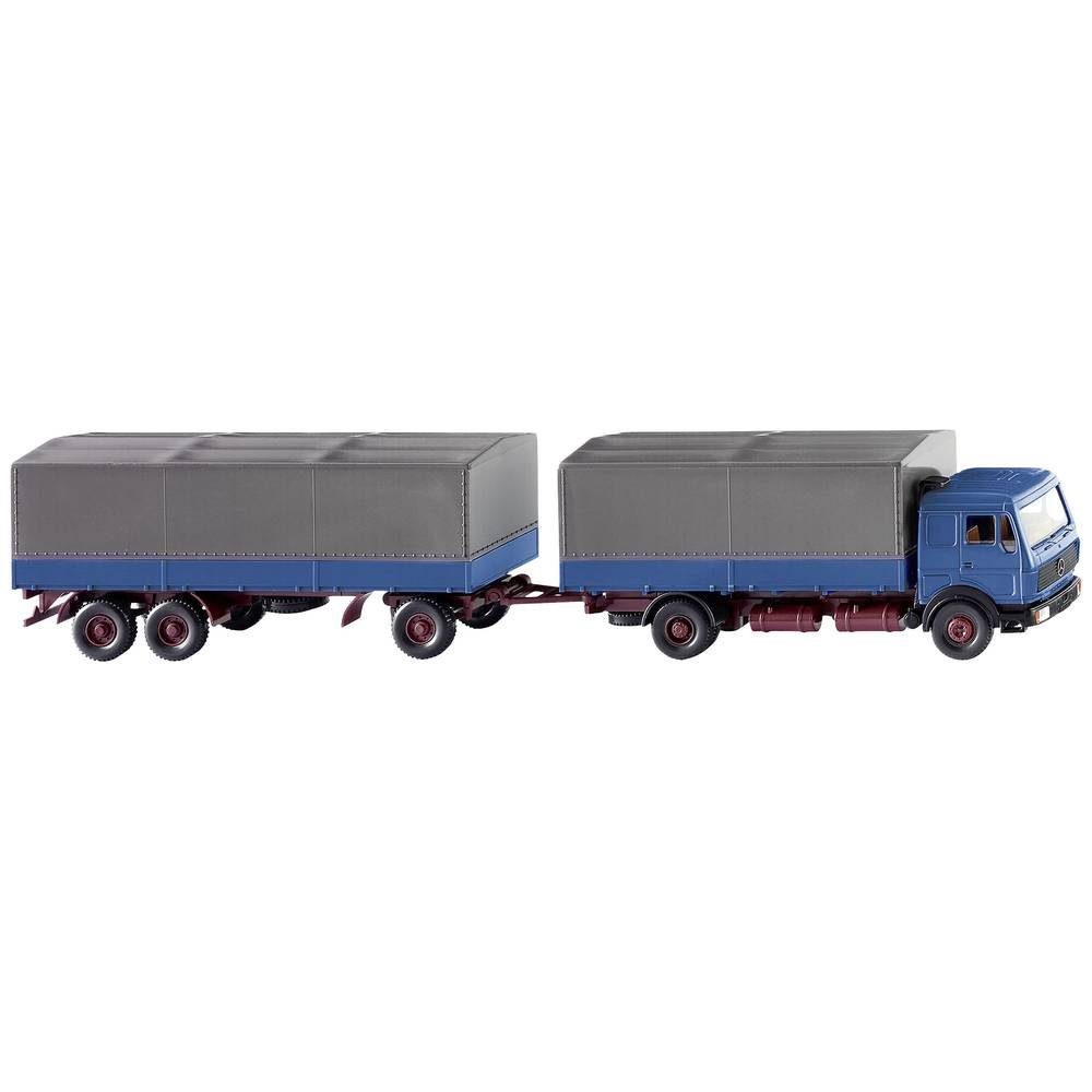 Modelleisenbahn-Straße H0 Pritschenhängerzug (MB NG