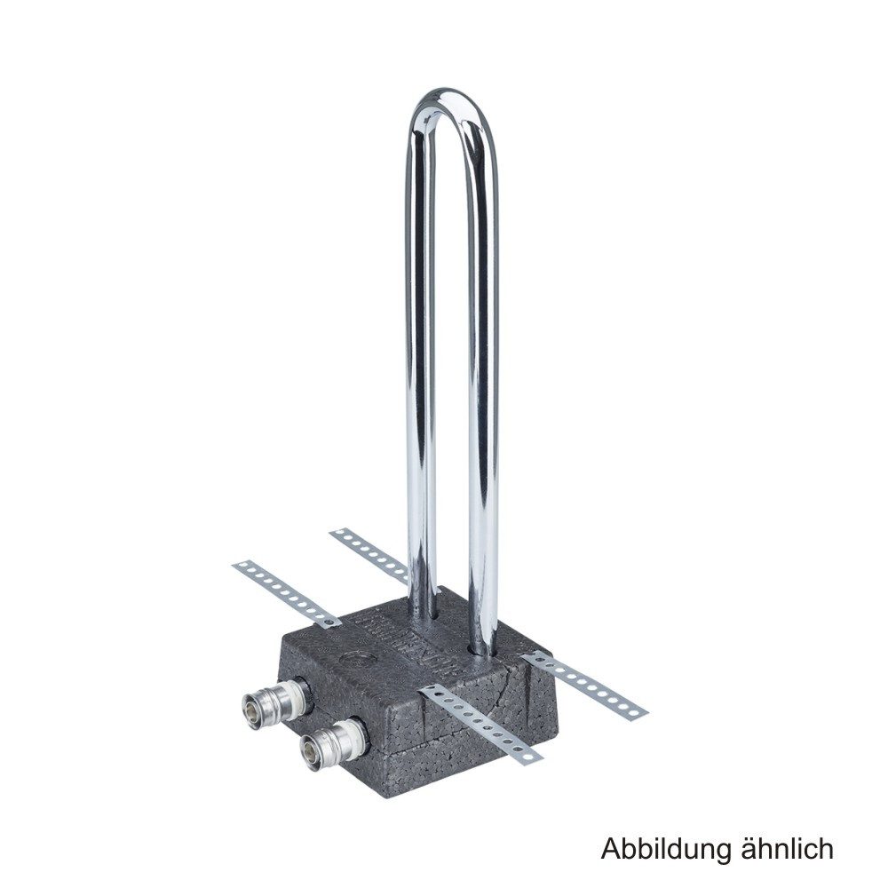 Fränkische Rohrwerke Wasserrohr Alpex HK-Anschlussblock Edelstahl, 16 x 15 mm SST, 330 mm