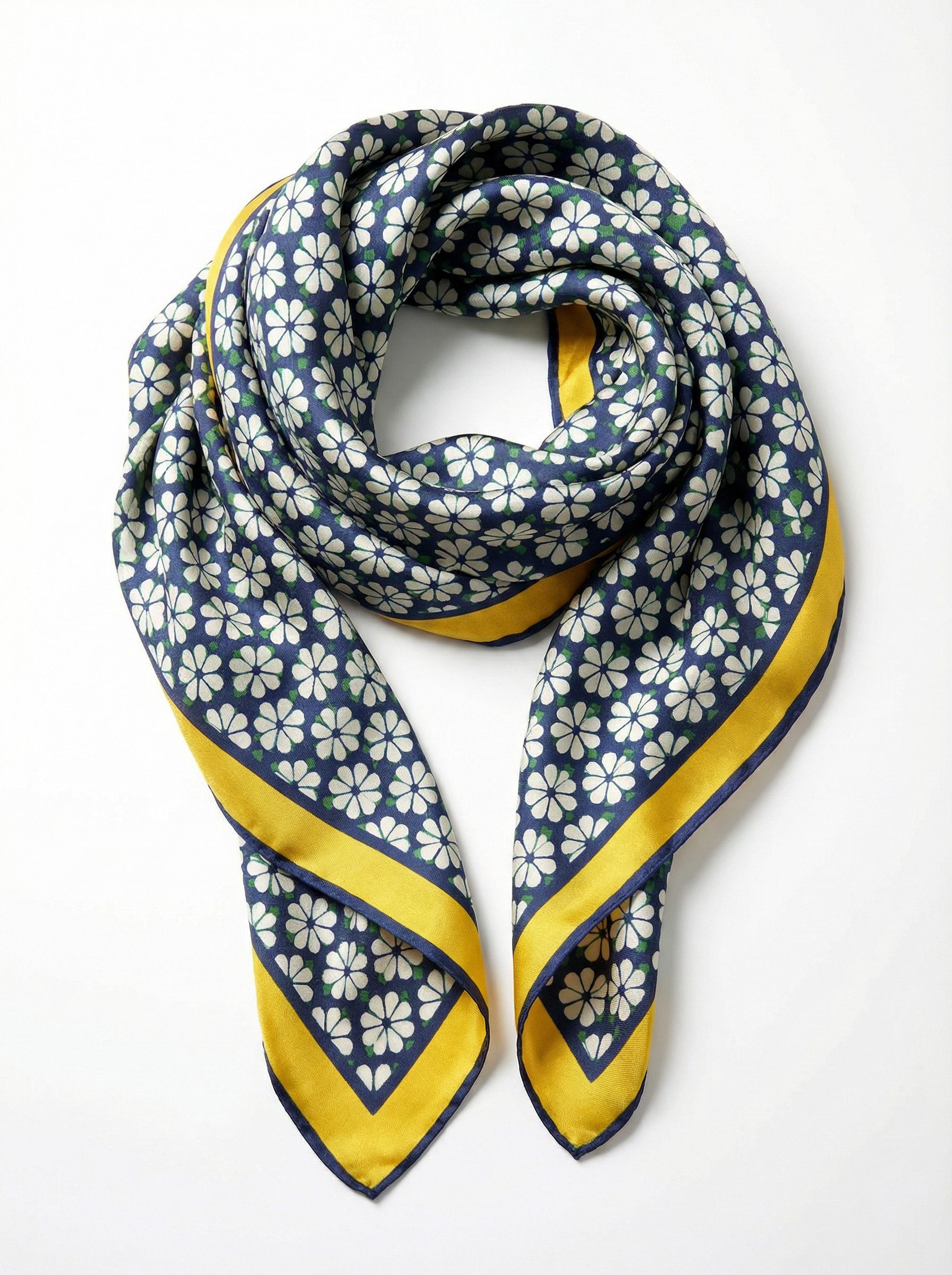 Kleelein Seidentuch Luxus Nicktuch French Monogram Chic Schleifen-Design Elegantes