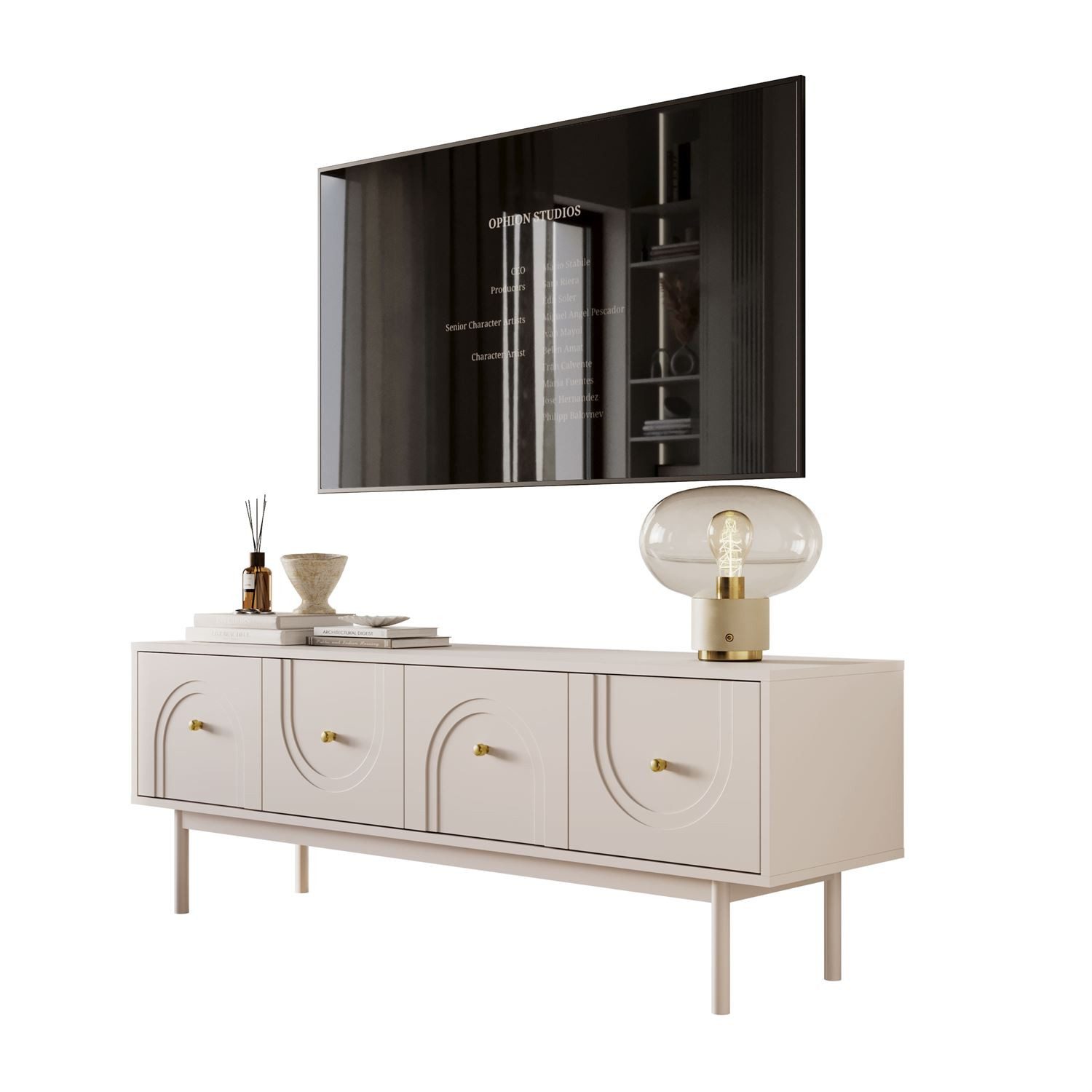 TV-Schrank LIBERTY auf Holzbeinen