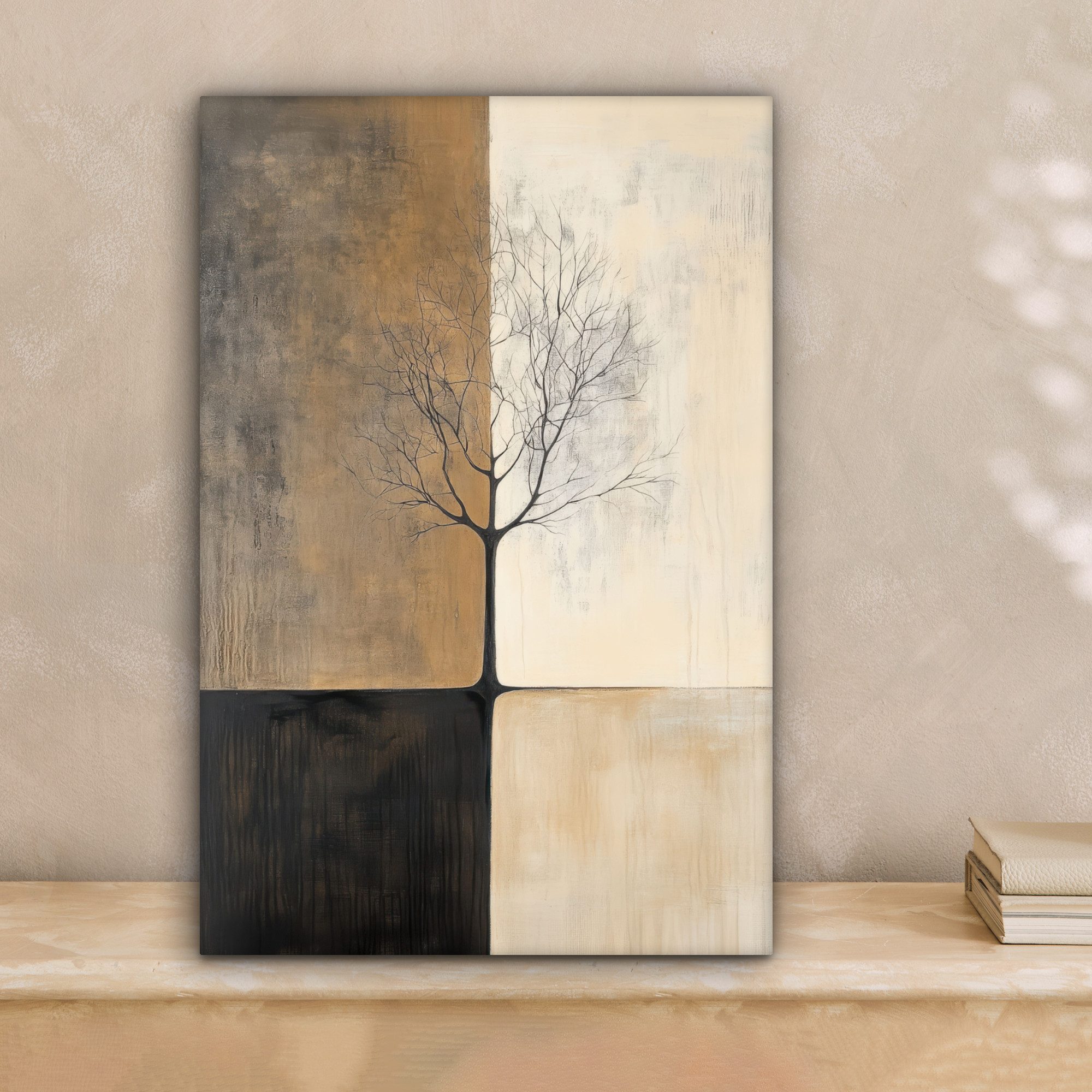 OneMillionCanvasses® Leinwandbild Baum - Ebenen - Äste - Farbverlauf, Fotod günstig online kaufen