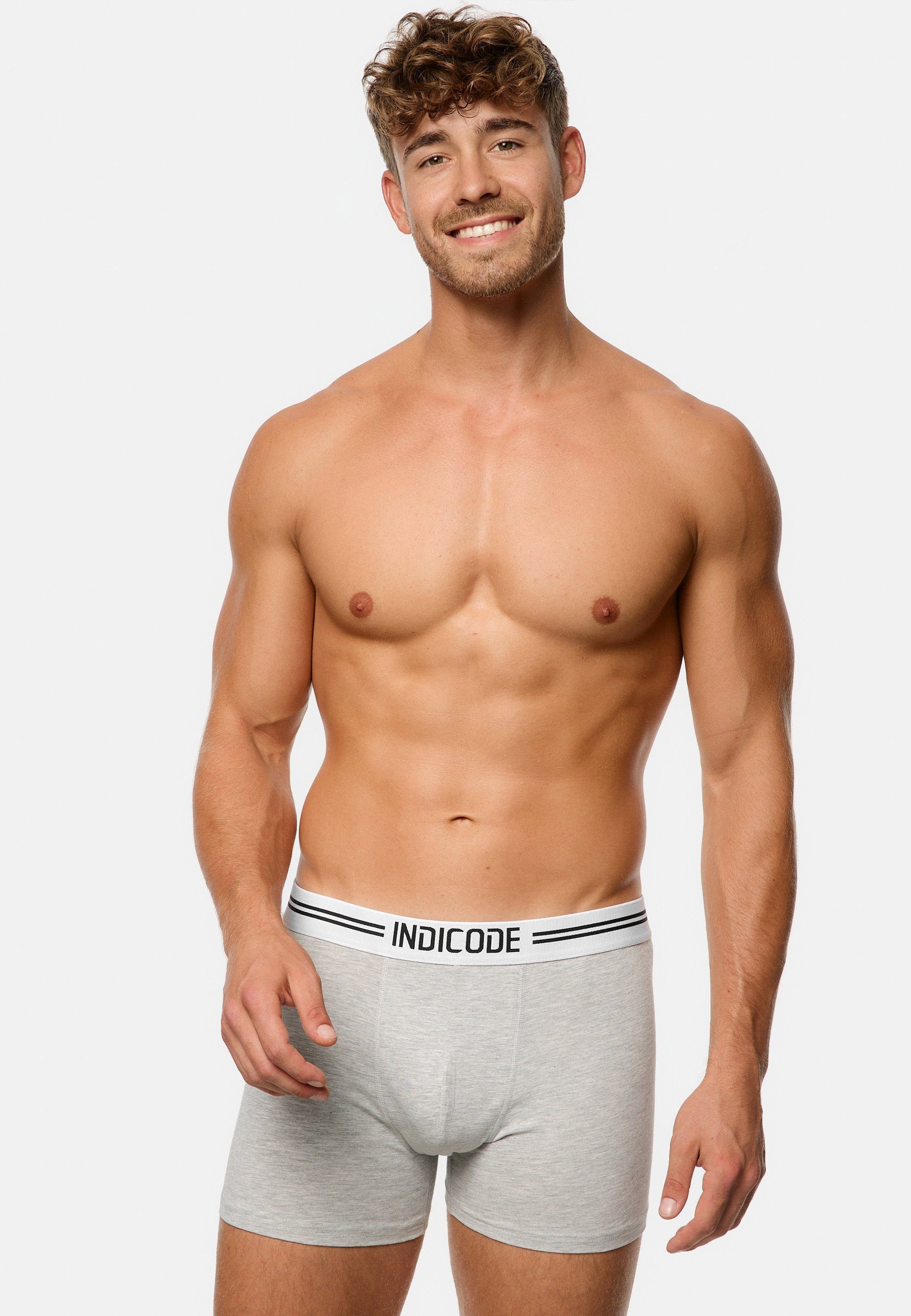 Indicode Boxershorts Herren Copenhagen Boxer Shorts Herrenshorts (Boxershorts) 7er Pack