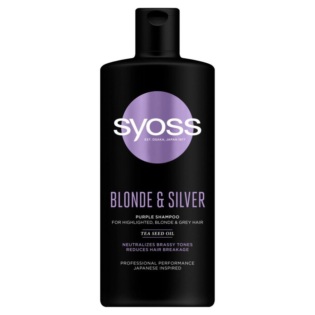 Haarshampoo Blond & Silber Shampoo neutralisiert Gelbtöne 440ml