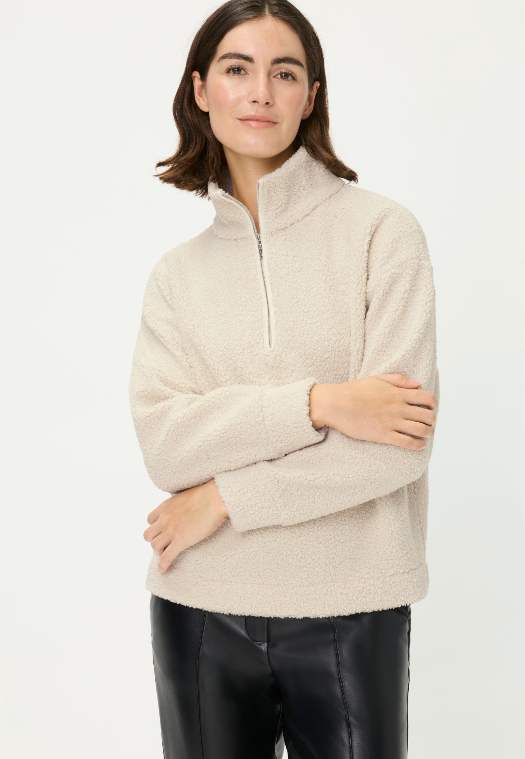Olsen Sweatshirt Sweatshirt aus Faux Fur