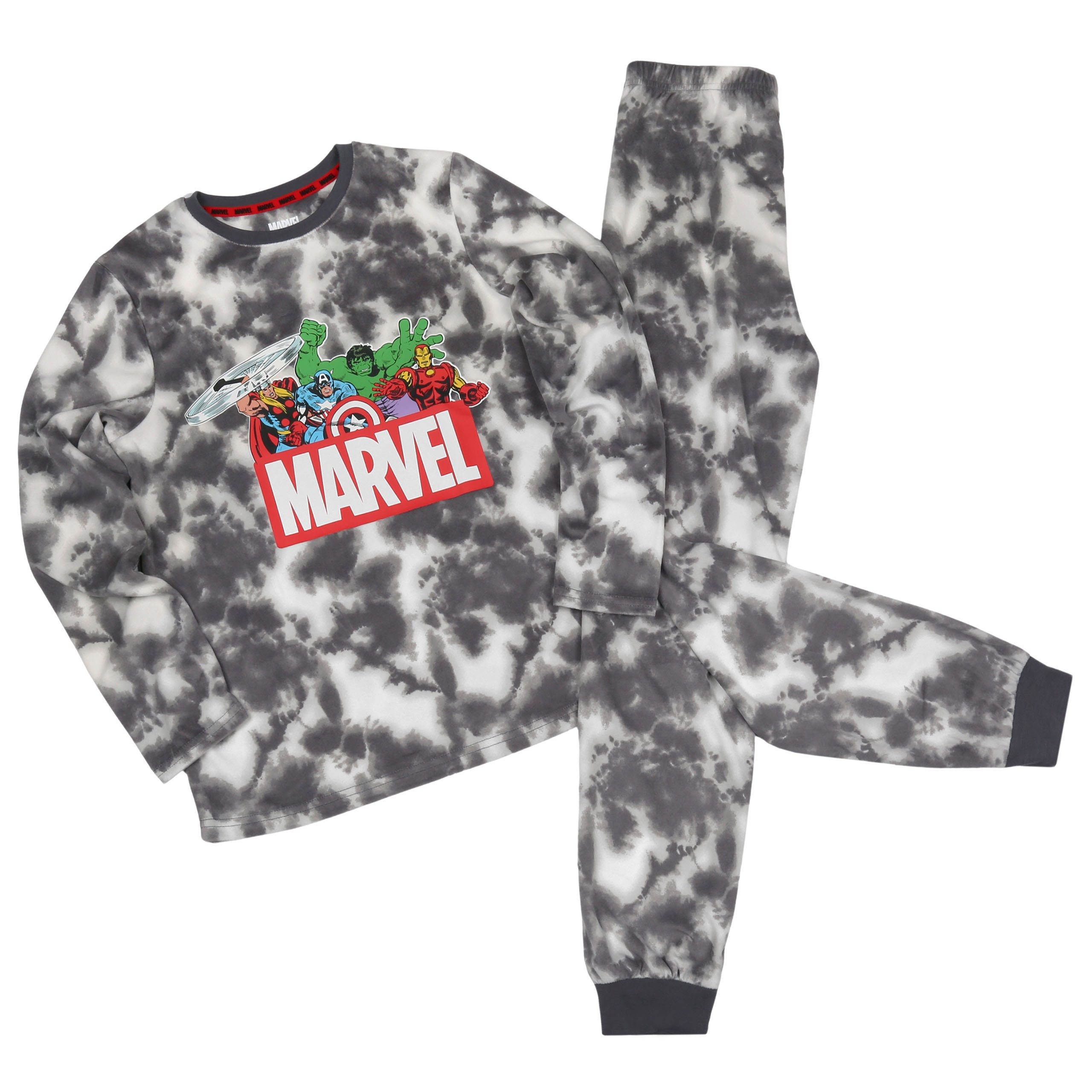 MARVEL Schlafanzug Marvel Avengers Schlafanzug für Jungen, 2-teilig, langer Pyjama