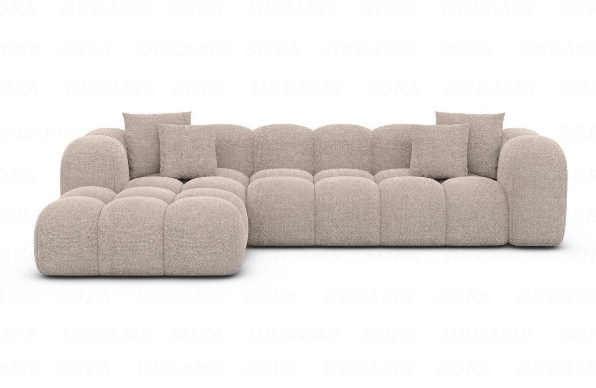 Sofa Dreams Ecksofa Stoffsofa Eckcouch Polster Eck Sofa Formentera L Form kurz Stoff, Loungesofa