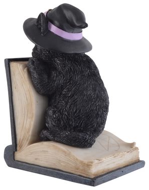 Vogler direct Gmbh Buchstütze Hexenkatzen mit Hut als Buchstütze (2 St), aus Kunststein, Größe: L/B/H ca. 28x12x20cm
