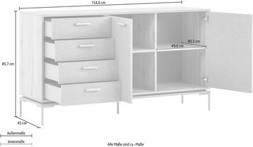 LOOKS by Wolfgang Joop Sideboard Looks, Breite 154,6 cm