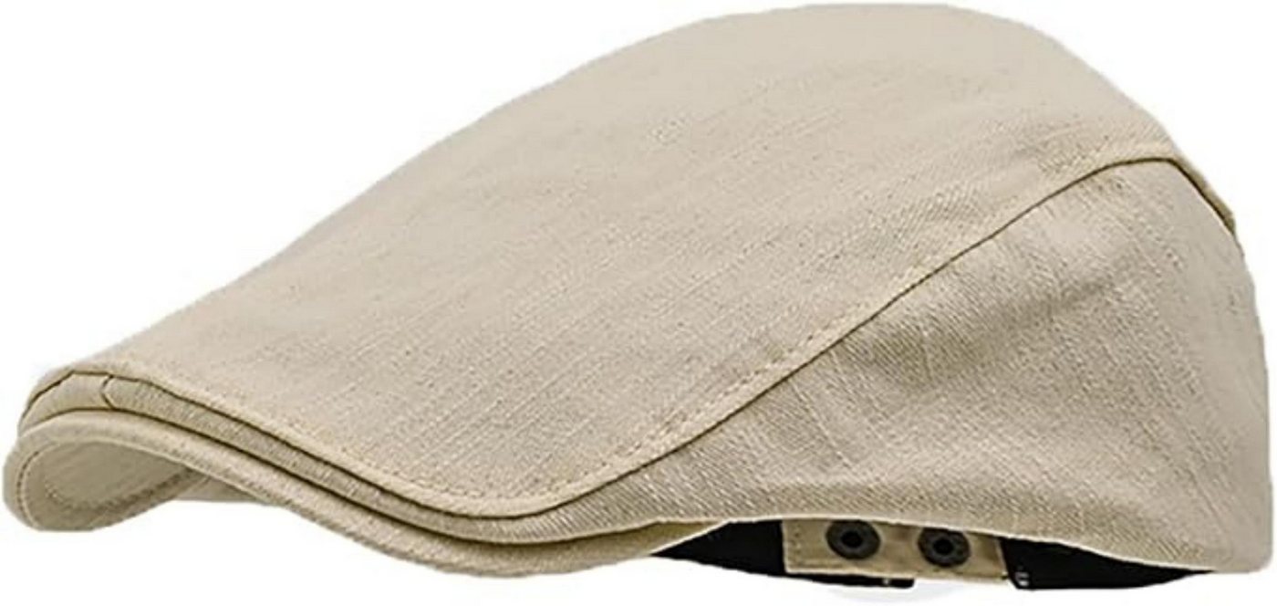 Zaewry Flat Cap Schirmmütze Herren Baumwolle Atmungsaktiv Einstellbare