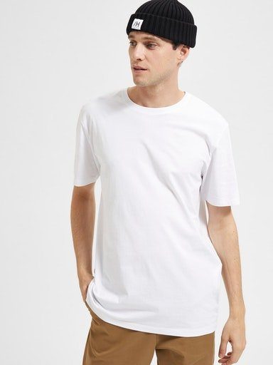 Selected Homme Herren Rundhals T-Shirt SLHASPEN - Regular Fit günstig online kaufen