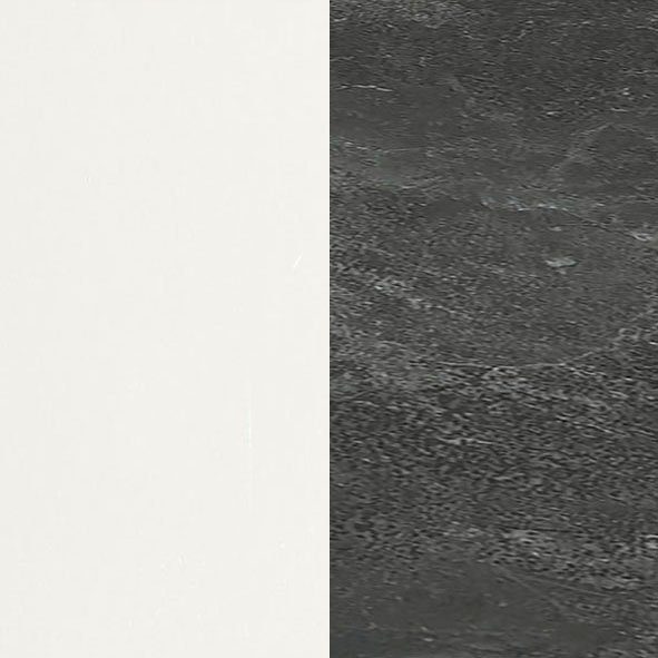 OPTIFIT Unterschrank Breite 100 cm, weiß lackiert/weiß-Black Türen, Schubkästen Stone 2 2