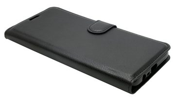 cofi1453 Handyhülle Buch Tasche Schutzhülle für Realme C21Y schwarz 6,5 Zoll, Kunstleder Schutzhülle Handy Wallet Case Cover mit Kartenfächern, Standfunktion