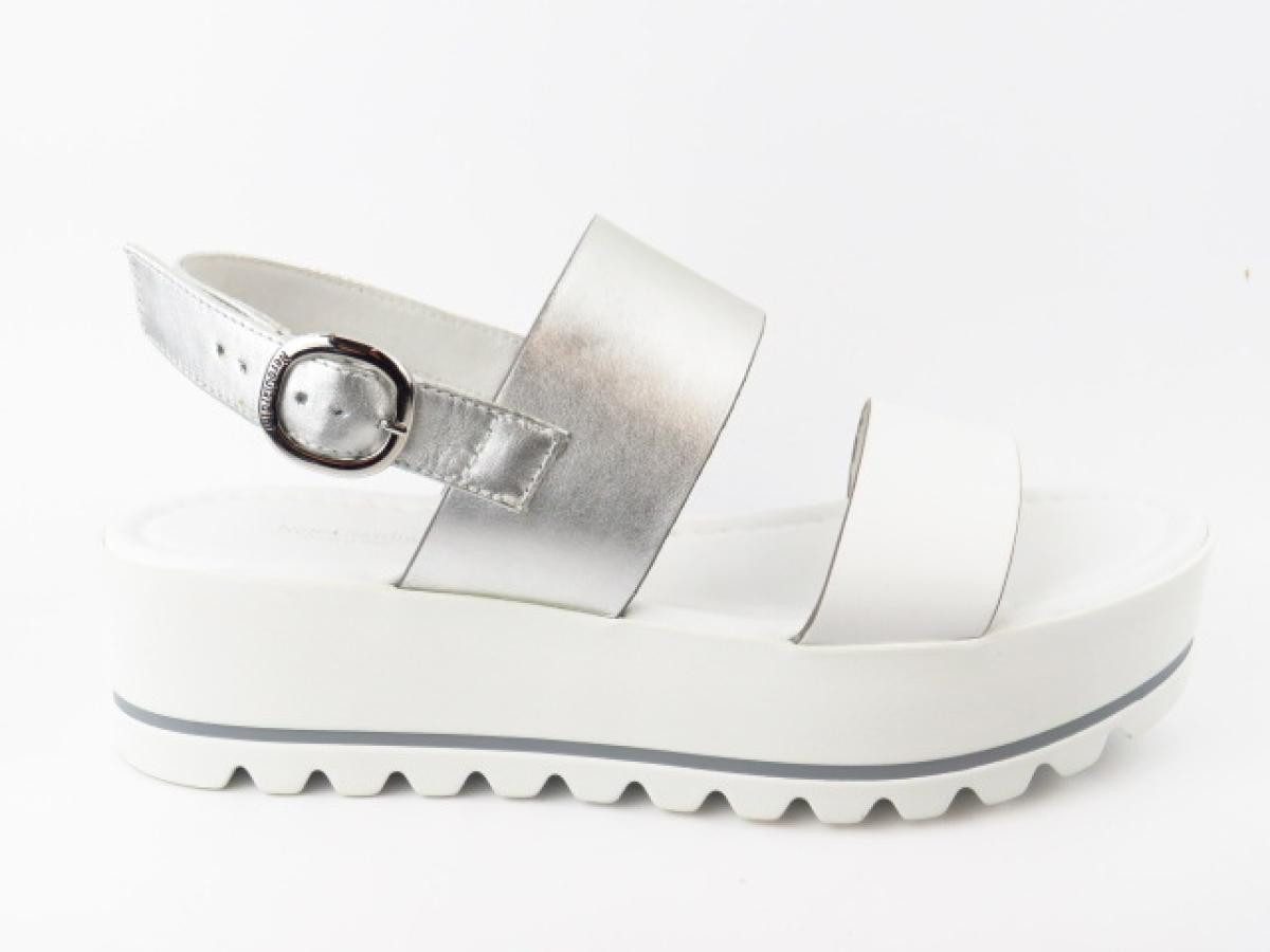 Nero Giardini weiss/silber Sandalette