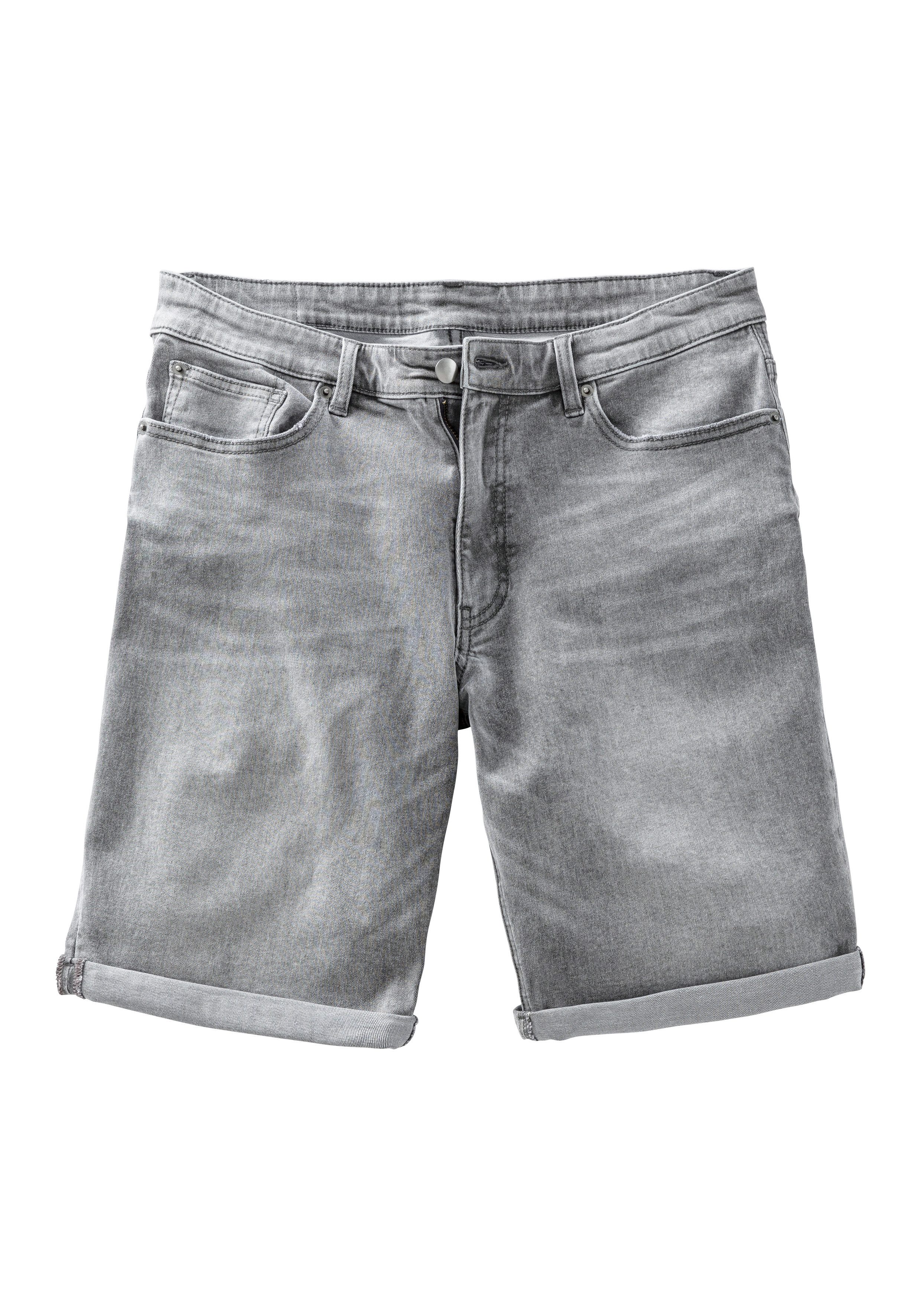 John Devin Jeansshorts 5-Pocket Shorts, aus elastischer Denim-Qualität