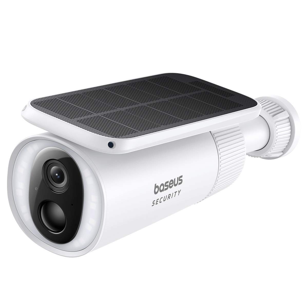 Baseus Überwachungskamera Security S1 Outdoor batteriebetriebene WLAN-Überwachungskamera (mit 2K-Auflösung, Solarpanel mit automatischem Nachführsystem, Farbnachtsicht, Wetterfest IP67, 2-Wege-Audio)