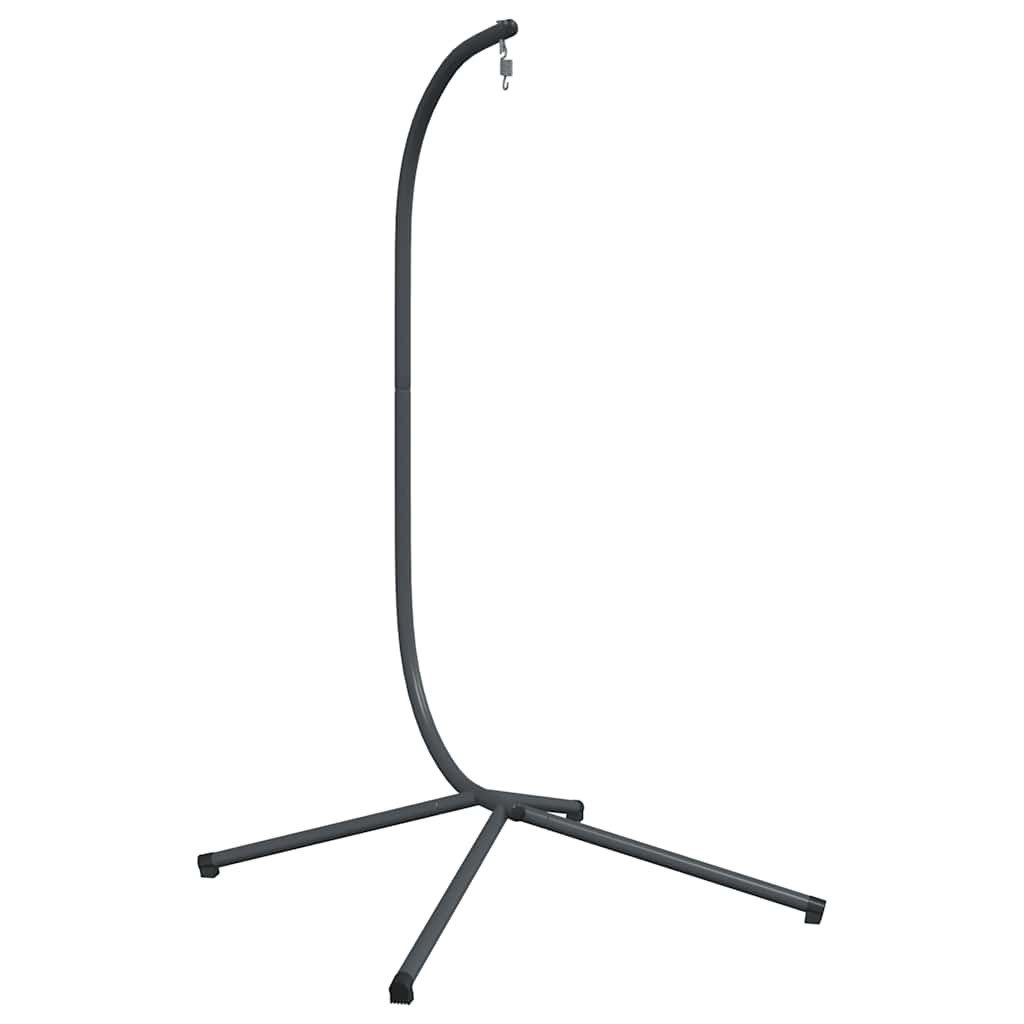 vidaXL Hollywoodschaukel Gestell für Hänge-Ei-Sessel ohne Korb Anthrazit Stahl (Nur Standfuß), 1 tlg.
