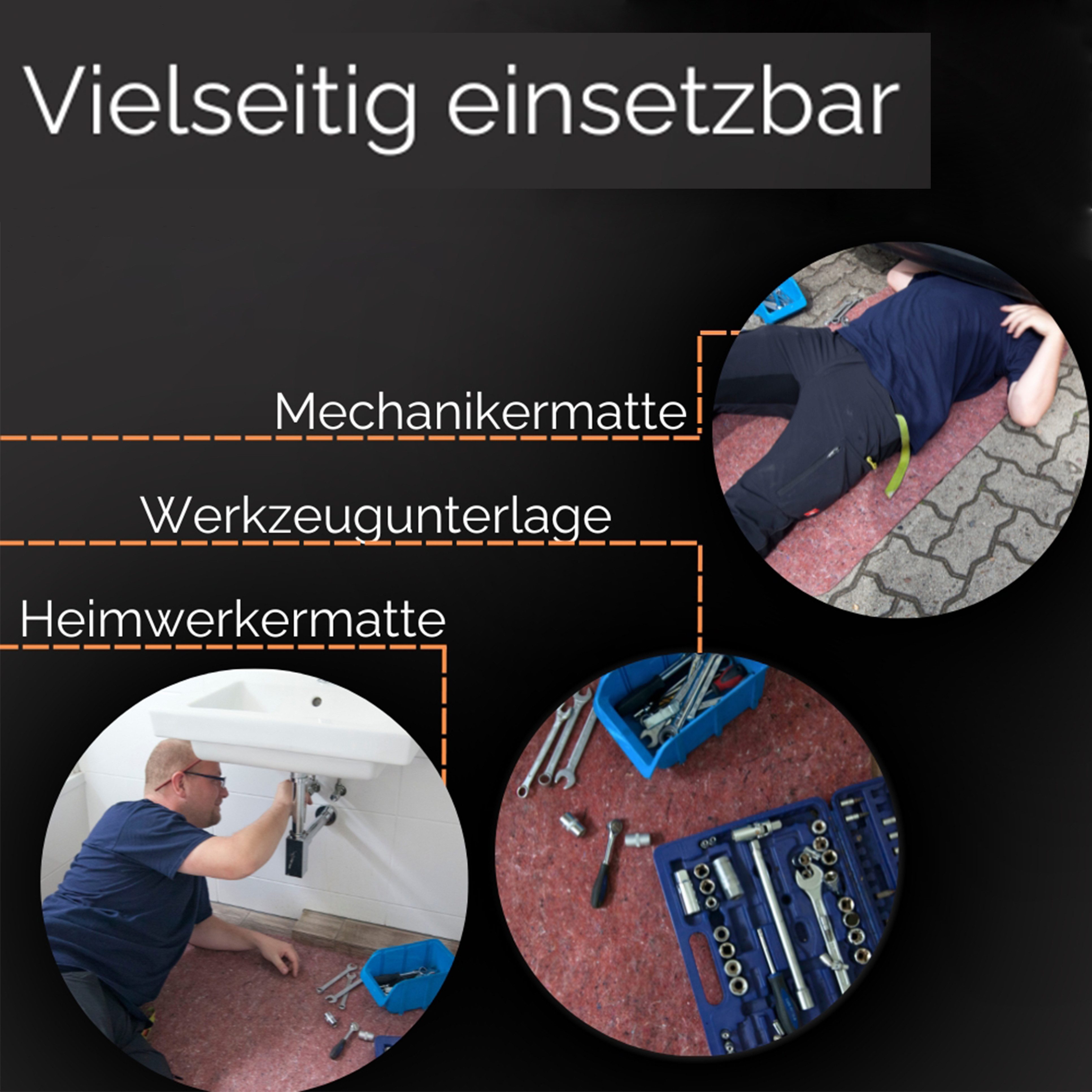 AMF Life Bodenmatte AMF Life Bodenmatte 75cm x 115cm Mechanikermatte Kofferraumschutzmatte