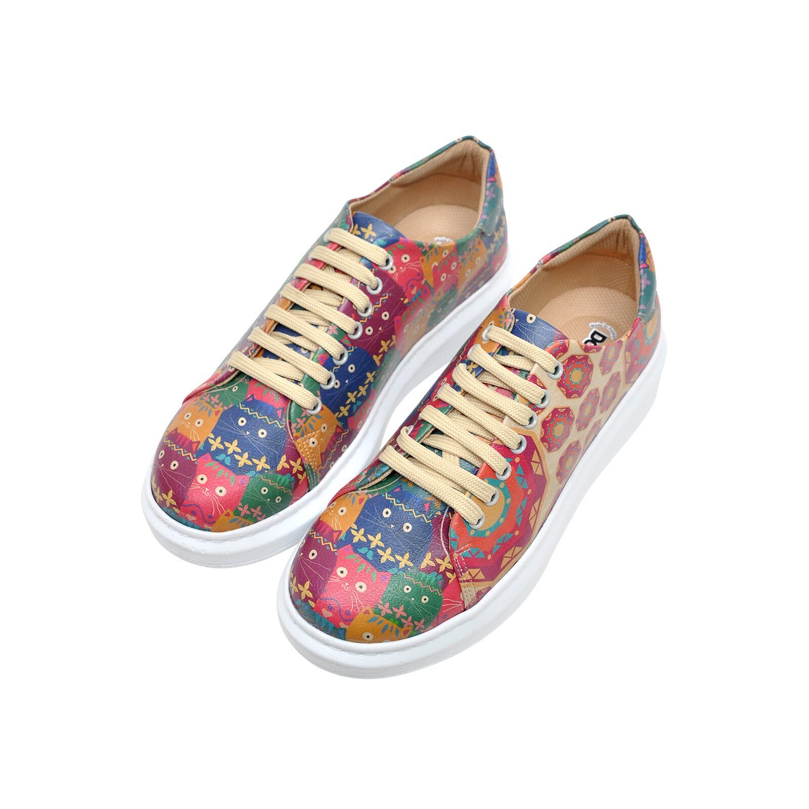 DOGO Myra Low-Top Sneaker Mexican Damen Sneaker Plateausneaker Handgefertigt