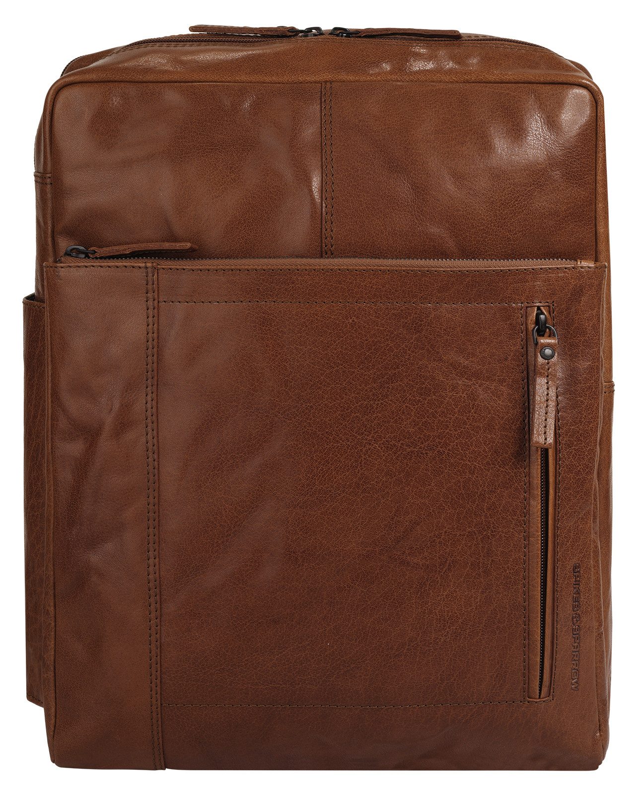 Spikes & Sparrow Laptoprucksack, echt Leder
