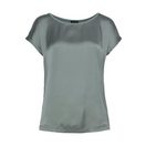 Laura Scott Shirtbluse Oversize, Kurzarm, hüftlange Schnittform, Rundhalsausschnitt