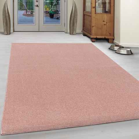 Teppich ATA, Ayyildiz Teppiche, rechteckig, Höhe: 10 mm, Kurzflor, uni, große Farbauswahl, robust, auch als Läufer und in rund