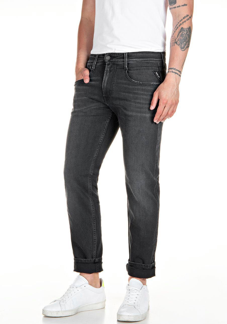 Anbass Slim-fit-Jeans Replay blackwash