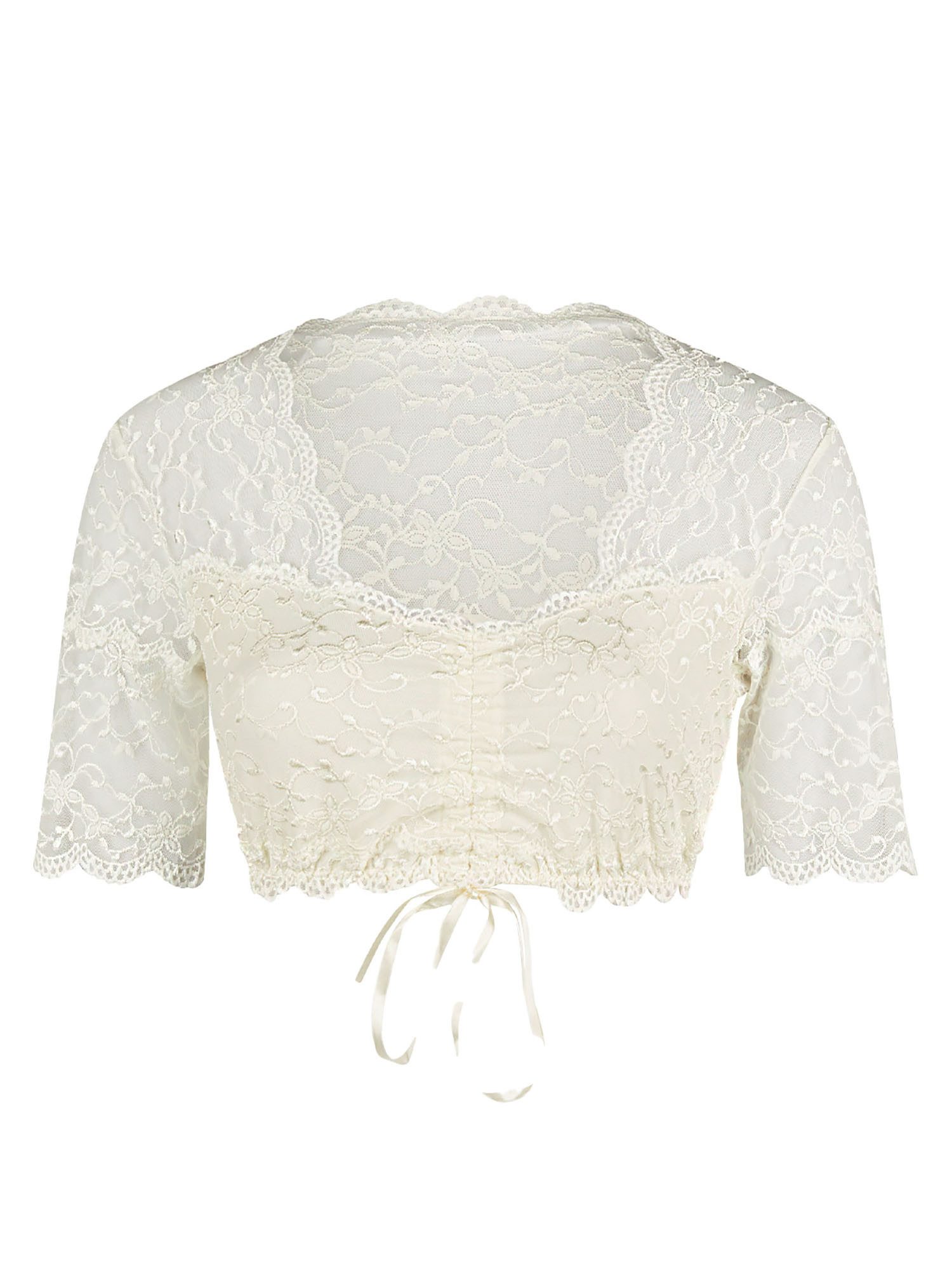 Nina Von C. Dirndlbluse Dirndlbluse halbarm Martina (Stück, 1-tlg)