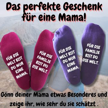 bentini Freizeitsocken Spruchsocken - Geschenk für Mama (1-Paar)