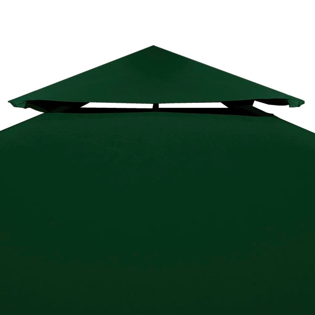 vidaXL Pavillon-Ersatzdach Pavillon-Ersatzdach 310 g/m² Grün 3x3 m, 300 x 300 cm