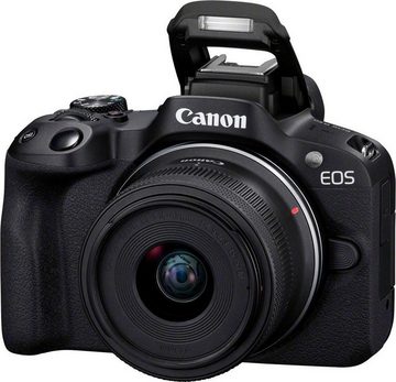 Canon EOS R50 + RF-S 18-45mm F4.5-6.3 IS STM Kit Systemkamera (RF-S 18-45mm F4.5-6.3 IS STM, 24,2 MP, Bluetooth, WLAN, inkl. RF-S Objektiv 18-45 IS)