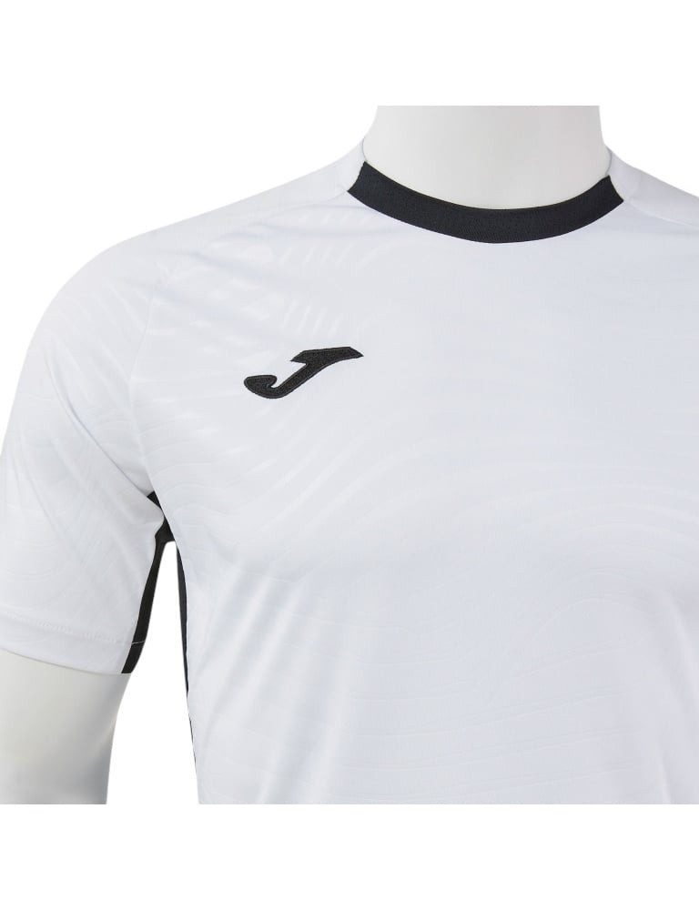 Joma T-Shirt Kick Pro (elastisches Material, leicht, atmungsaktiv) weiss/schwarz