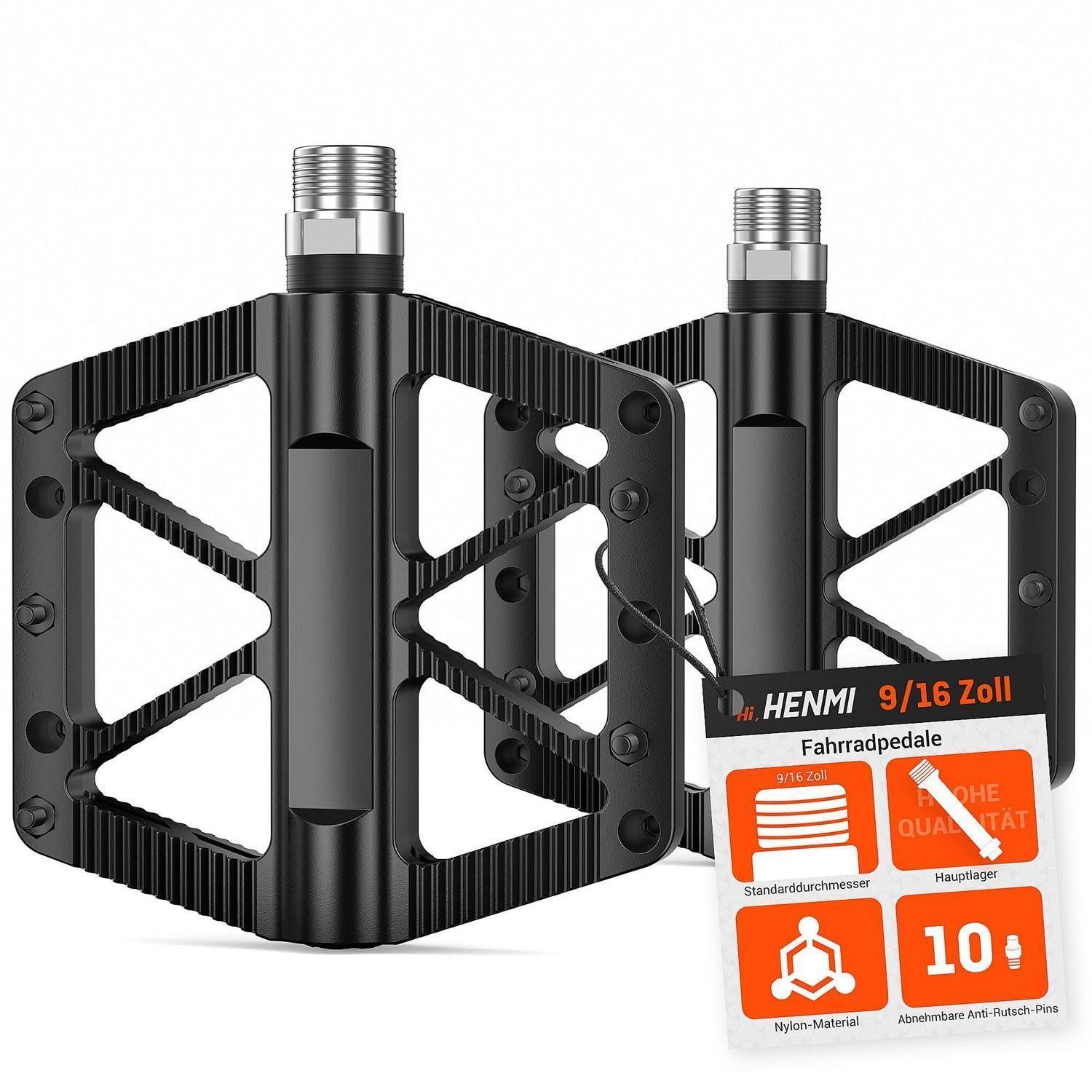 LuxusKollektion Plattformpedale Fahrradpedale MTB Aluminium Flatpedale rutschfest