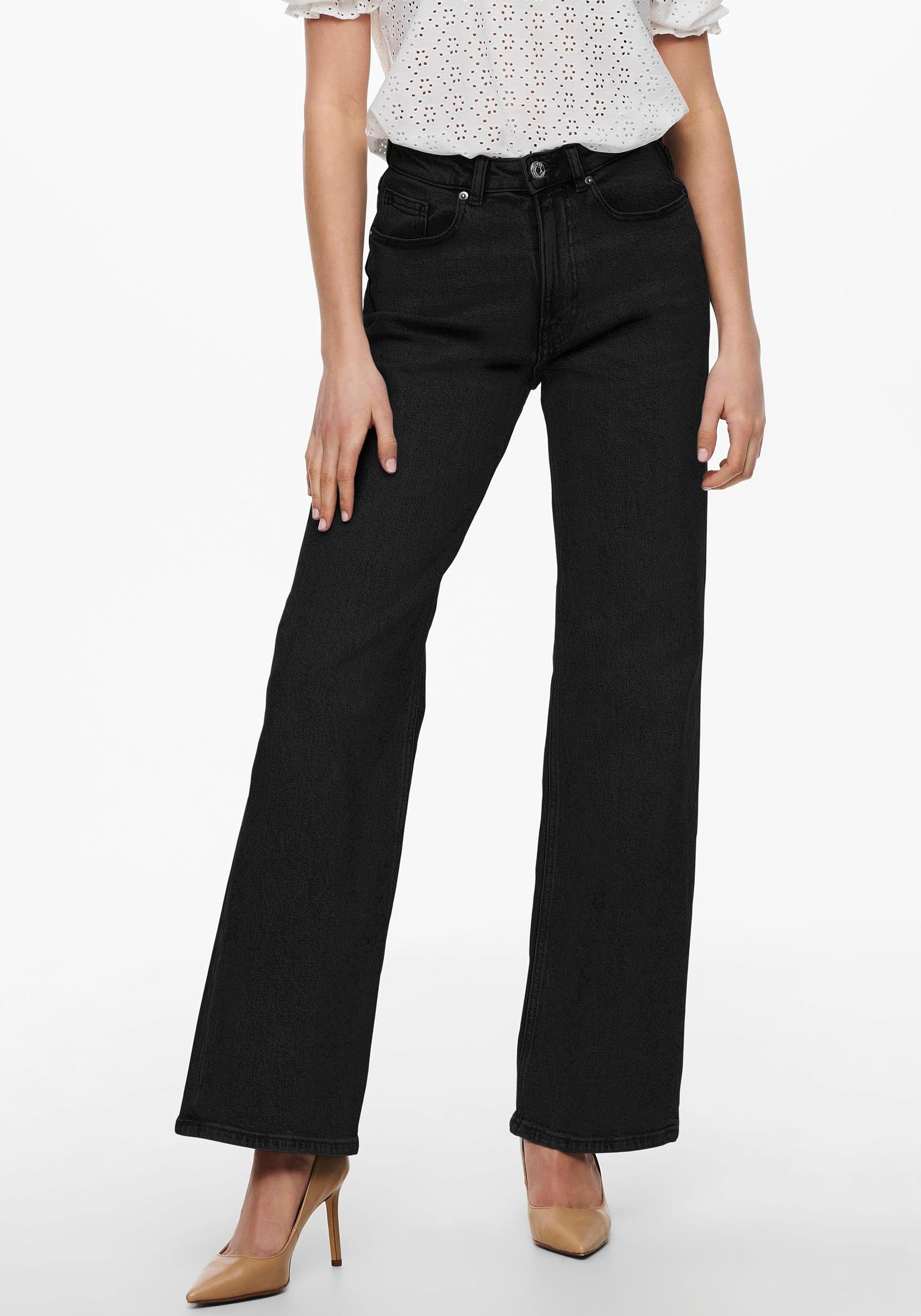 WIDE REA244 ONLJUICY ONLY LEG HW High-waist-Jeans